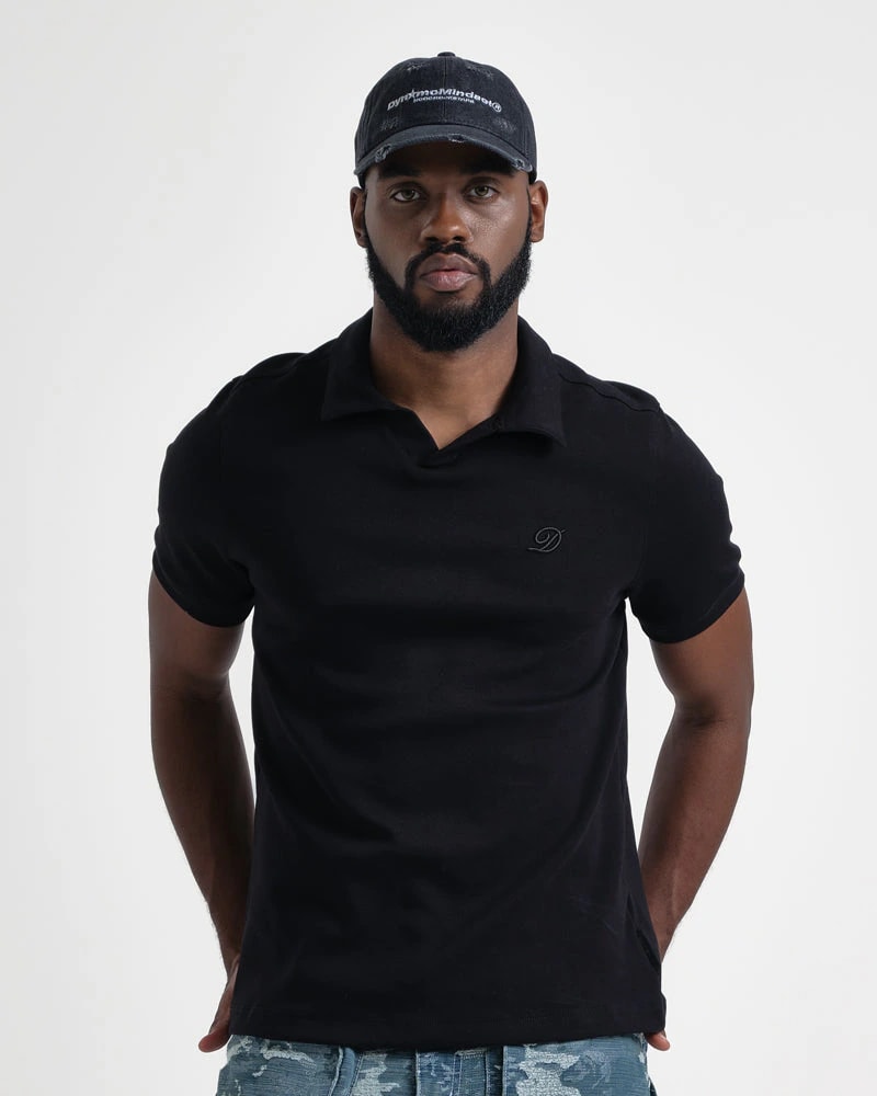Polo Relaxed Fit Negro - imagen 1