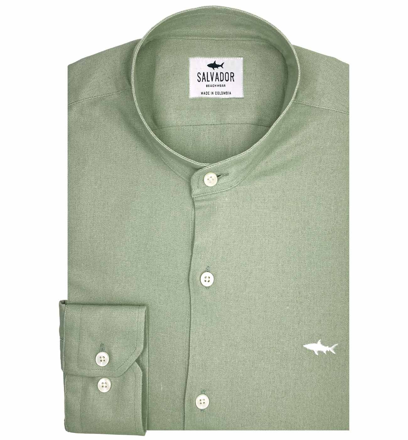 CAMISA NERU VERDE DUNNOS - imagen 1