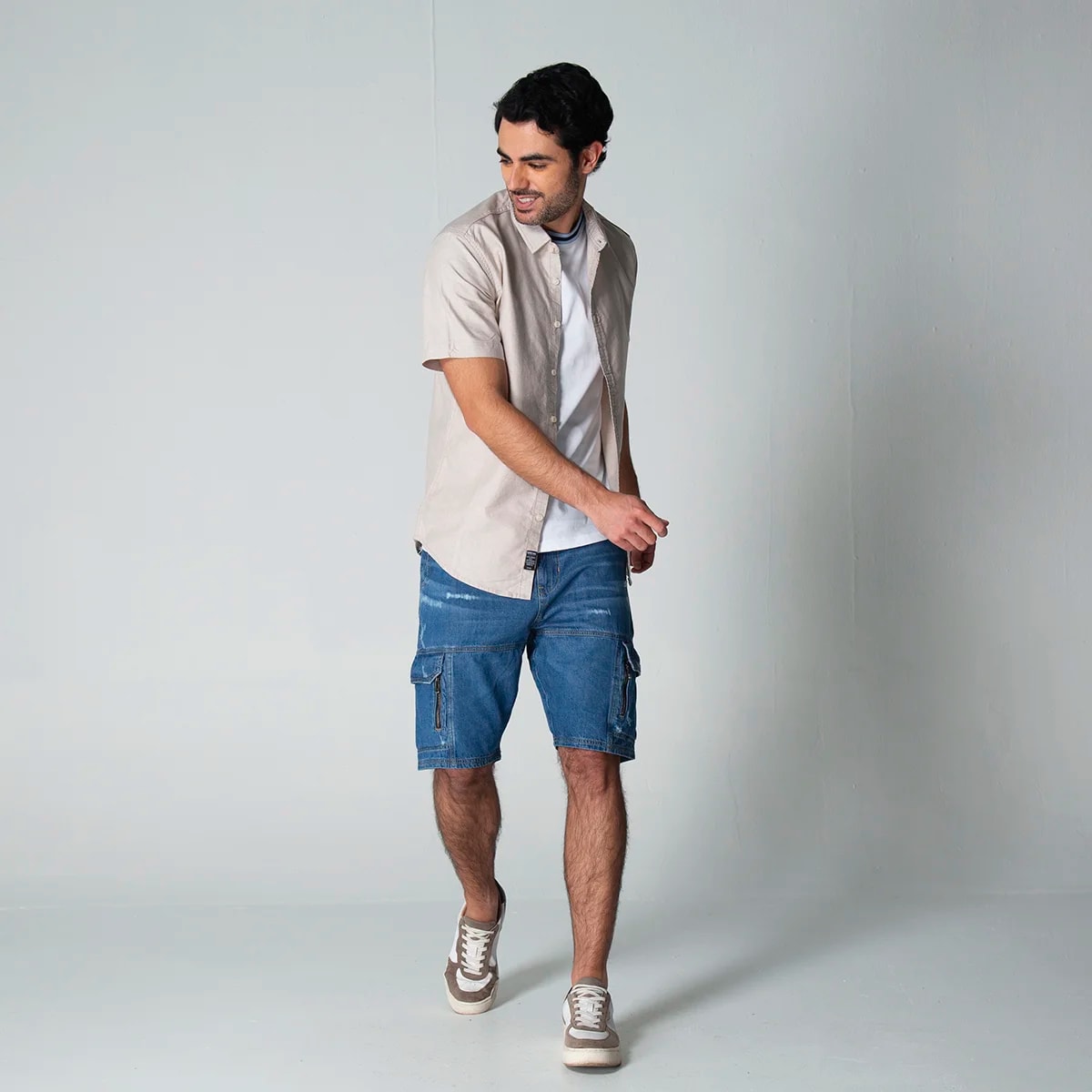 Bermuda Denim Cargo Party - imagen 1