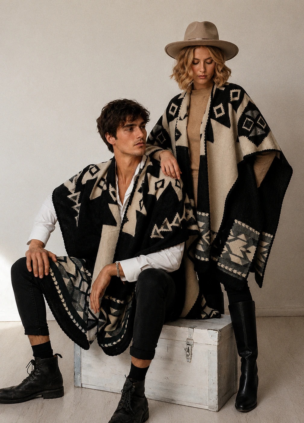 Poncho Aras - Negro - imagen 1