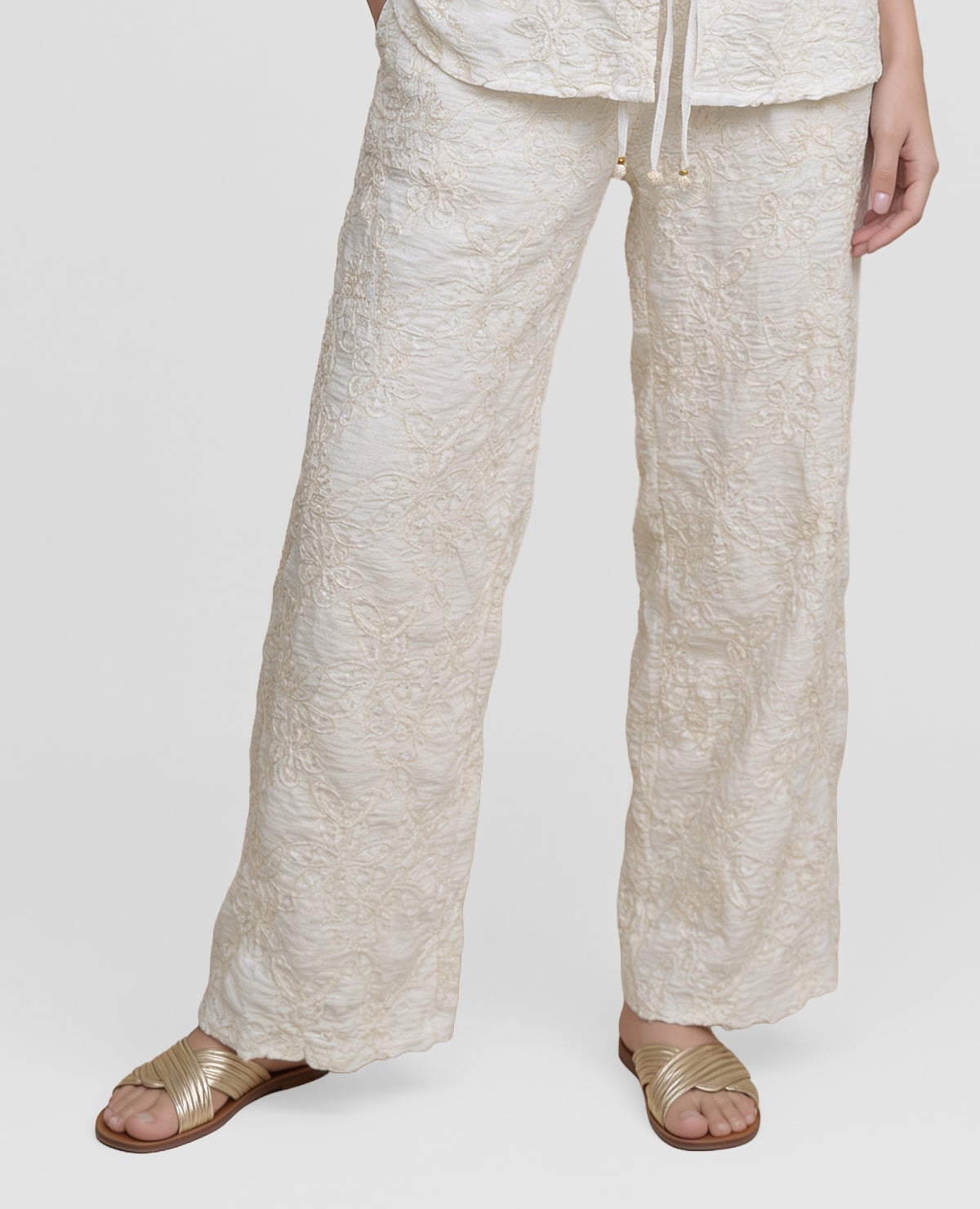 Pantalon | Detalles Bordados | Pretina Elastica - imagen 1