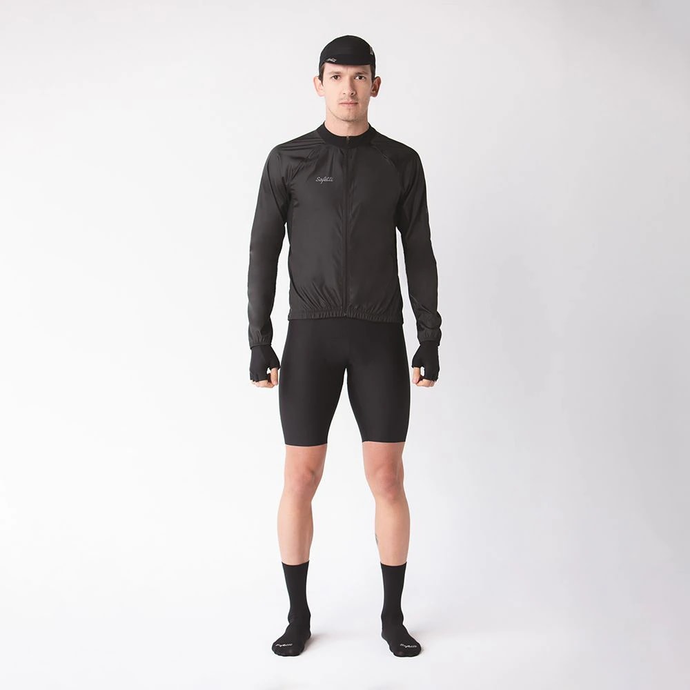 CHAQUETA CICLISMO AQUALITE NERO PARA HOMBRE - imagen 1