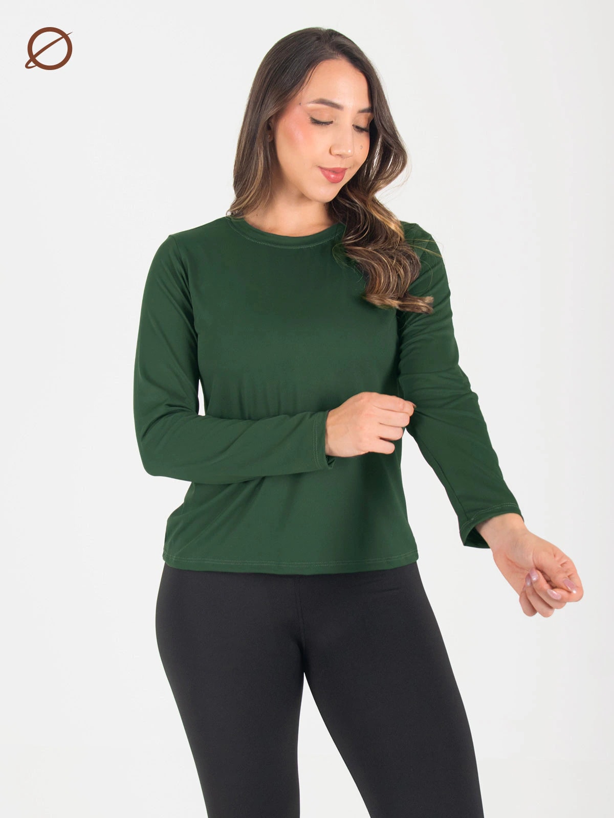 buzo básico femenino verde pino - imagen 1