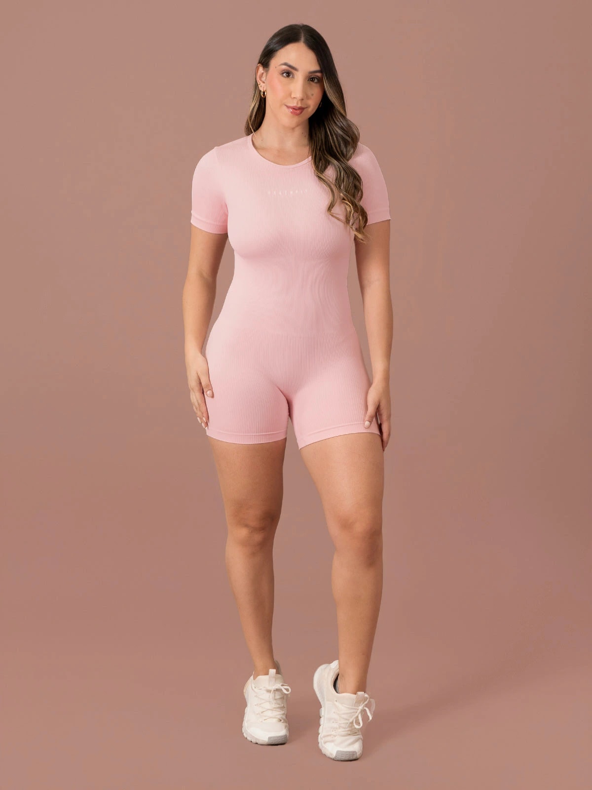Amore enterizo seamless corto rosa - imagen 1