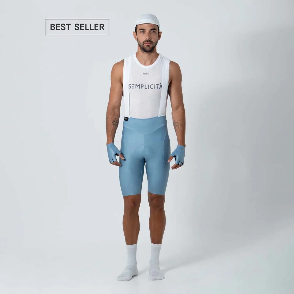 PANTALONETA CICLISMO GIRONA COLORS AZUL PARA HOMBRE - imagen 1