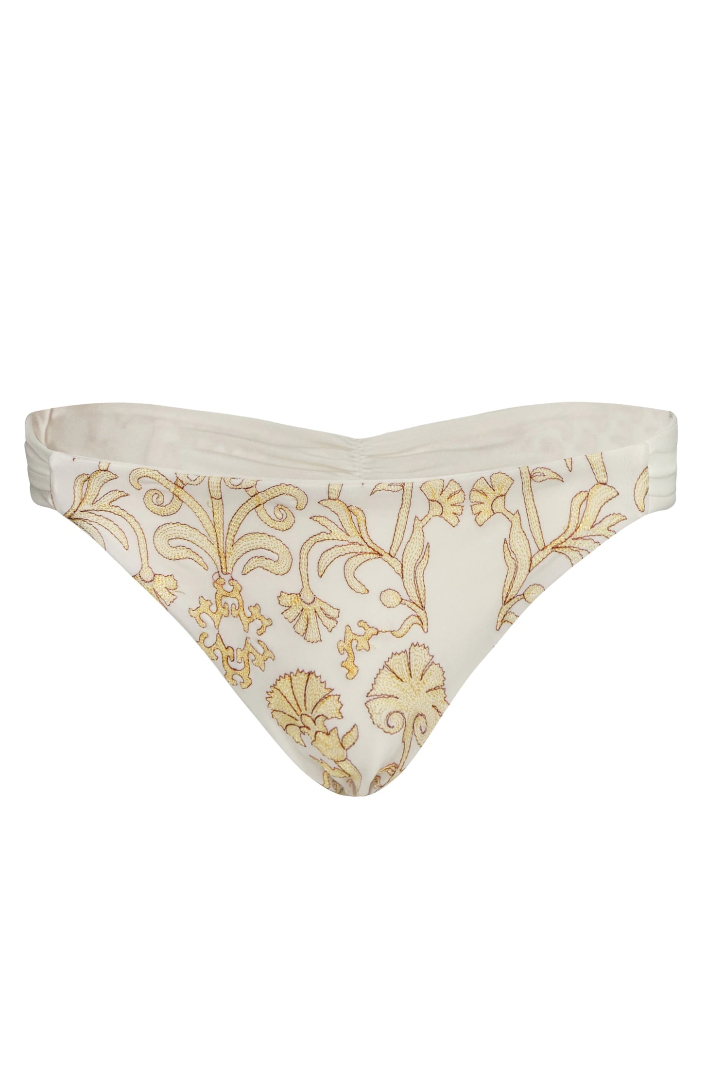 Potosi Embroidered Bottom / Yellow Flowers - Ivory - imagen 1