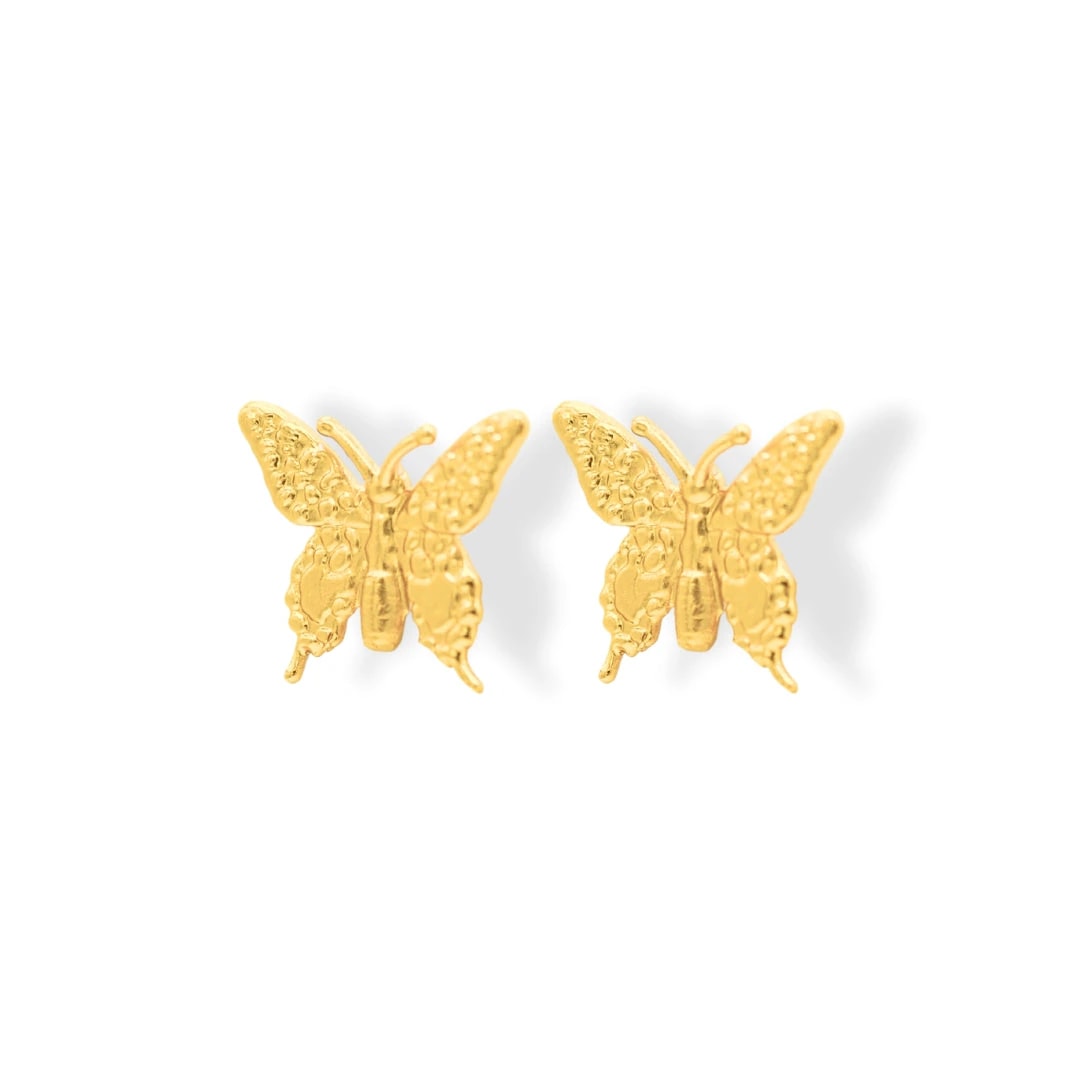 Aretes de mariposa mediana - imagen 1
