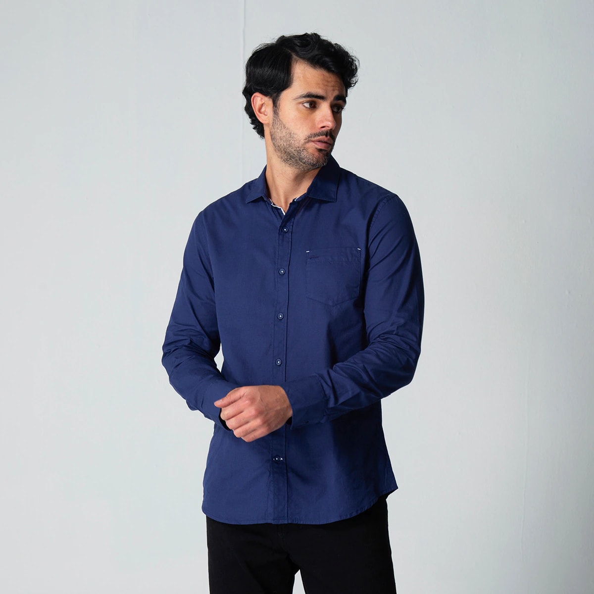 Camisa Formal Unicolor Turpiales - imagen 1