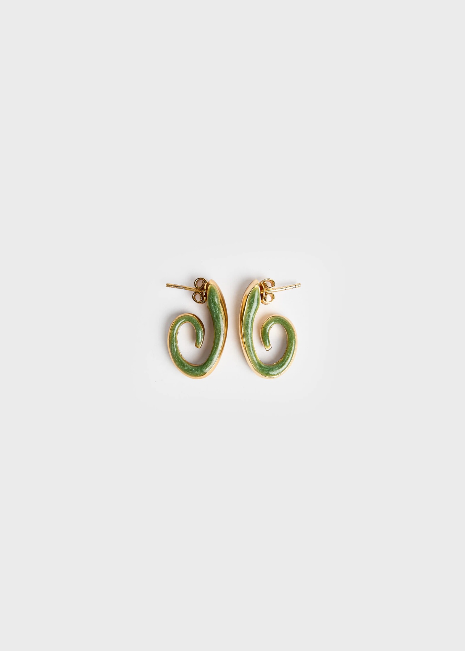 Aretes Spiral Verde - imagen 1