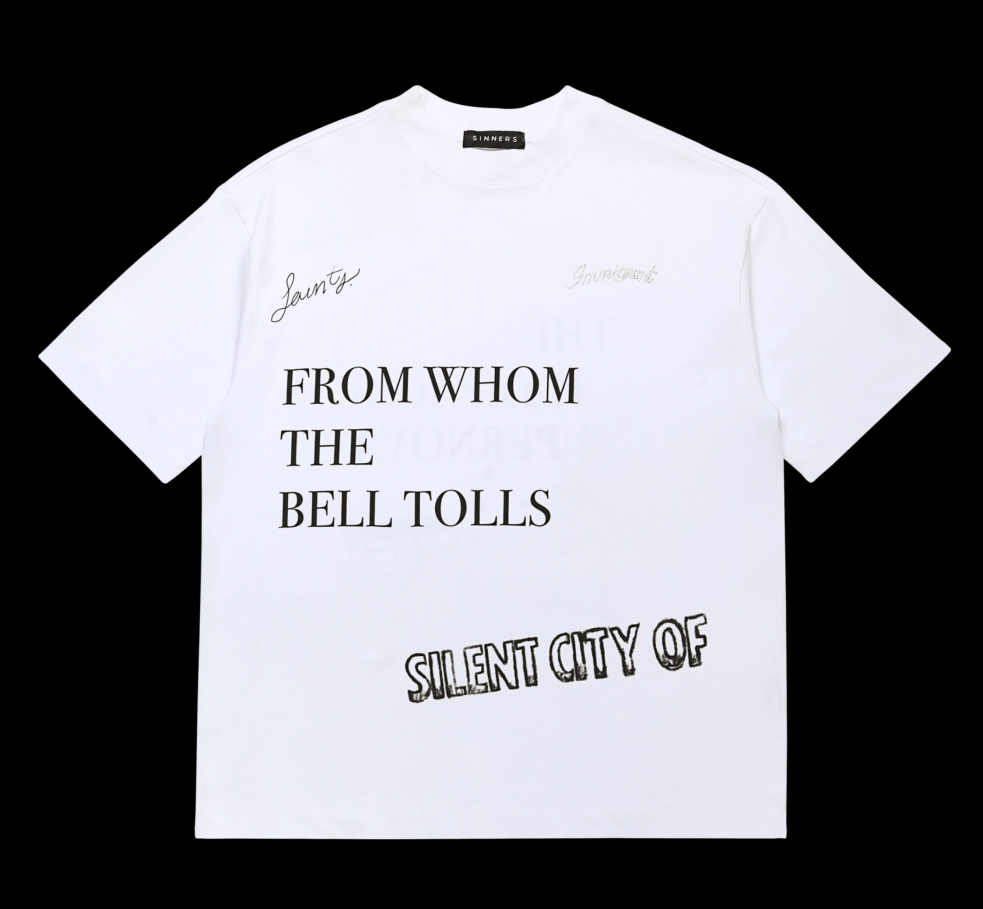 CHAMPAGNE SUPERNOVA WHITE T-SHIRT - imagen 1