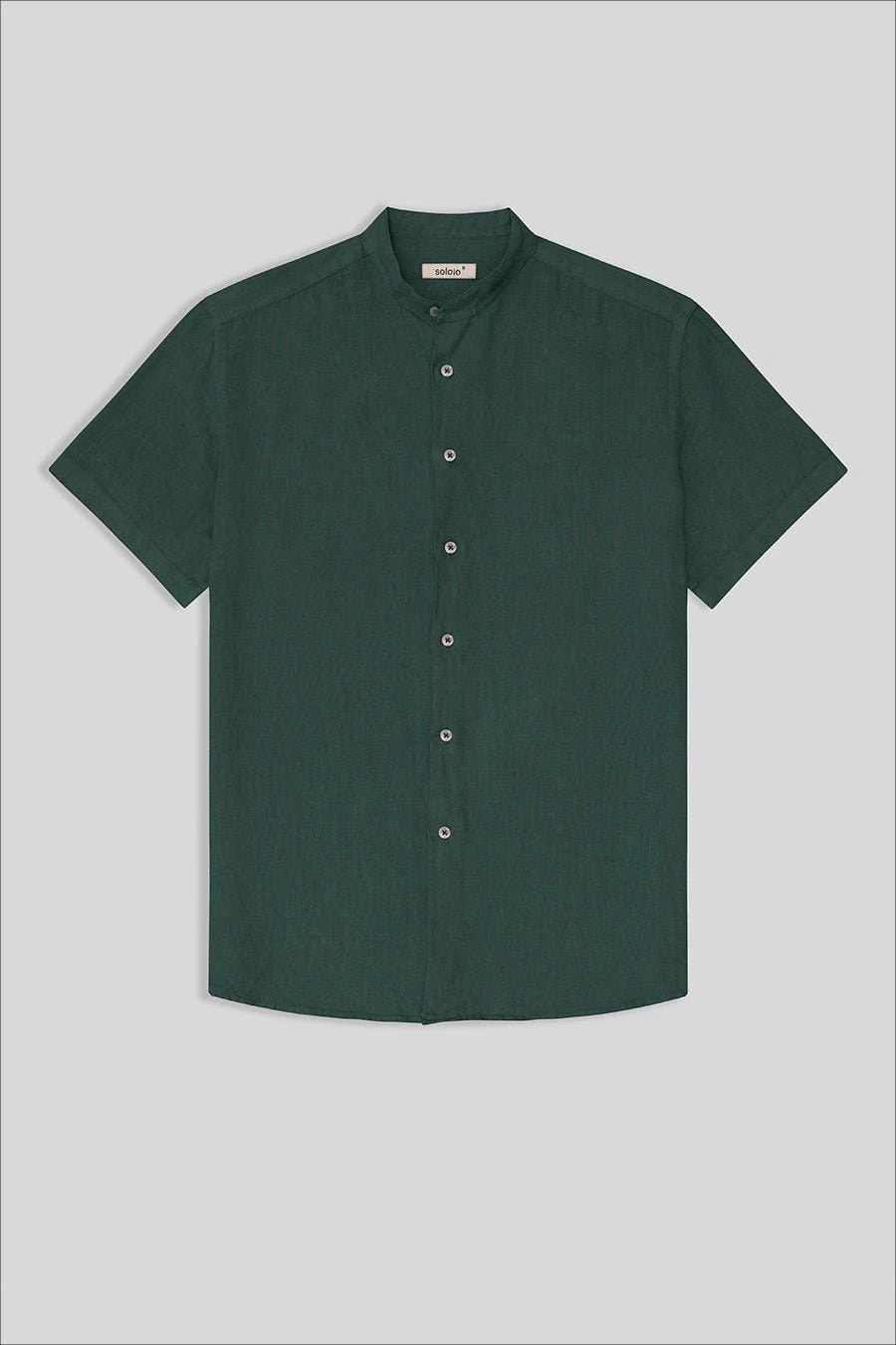 men’s linen shirt mao rosin basic - imagen 1