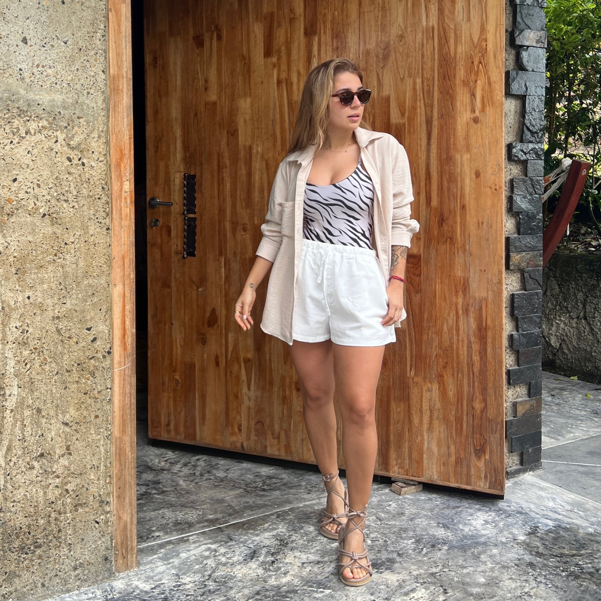 Camisera Playita Beige - imagen 1