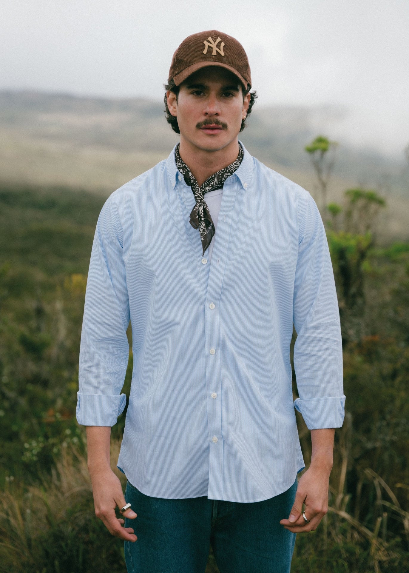 Camisa Siena Rayas Azules - imagen 1