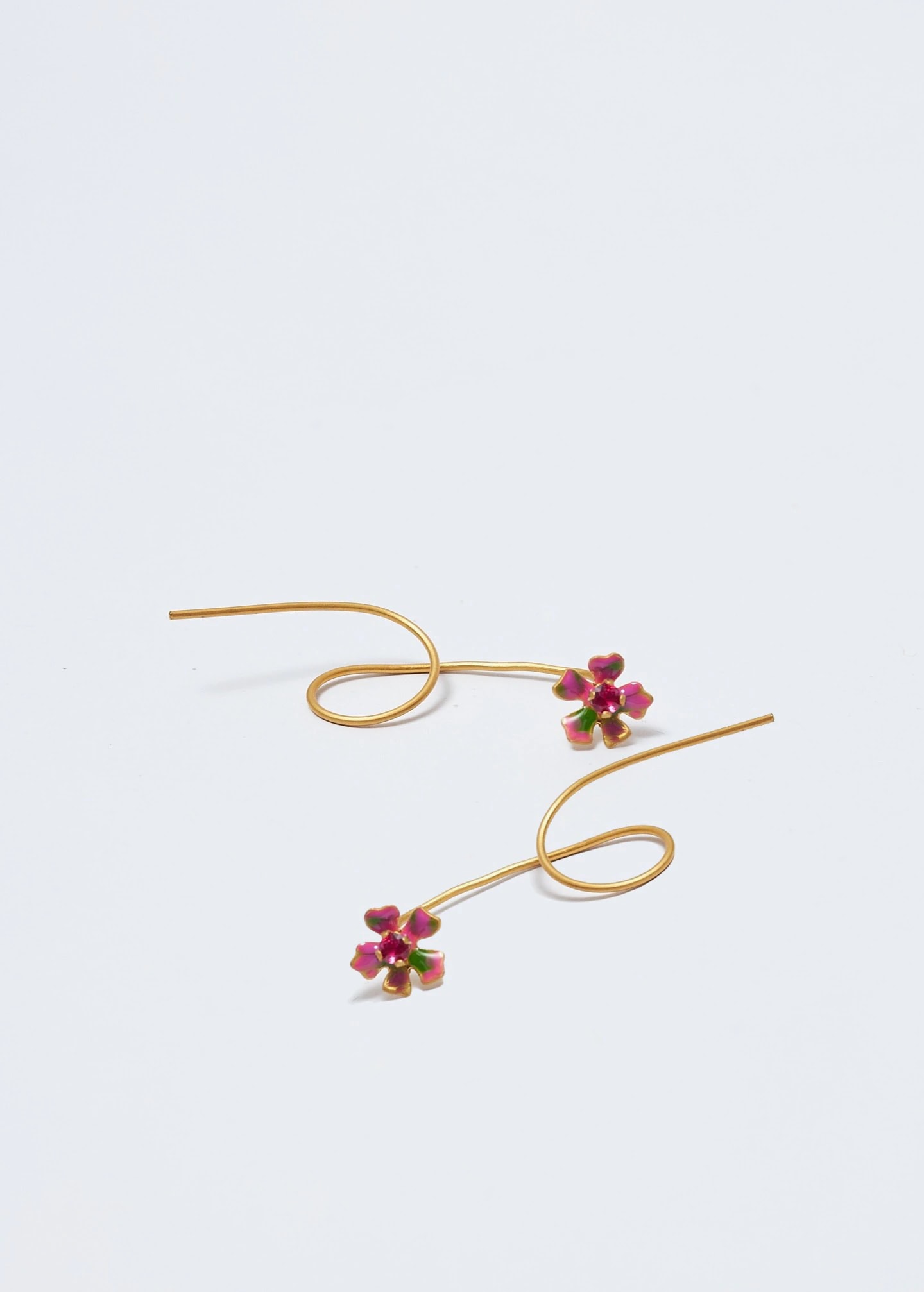 Aretes bromelia micro Dorado - imagen 1