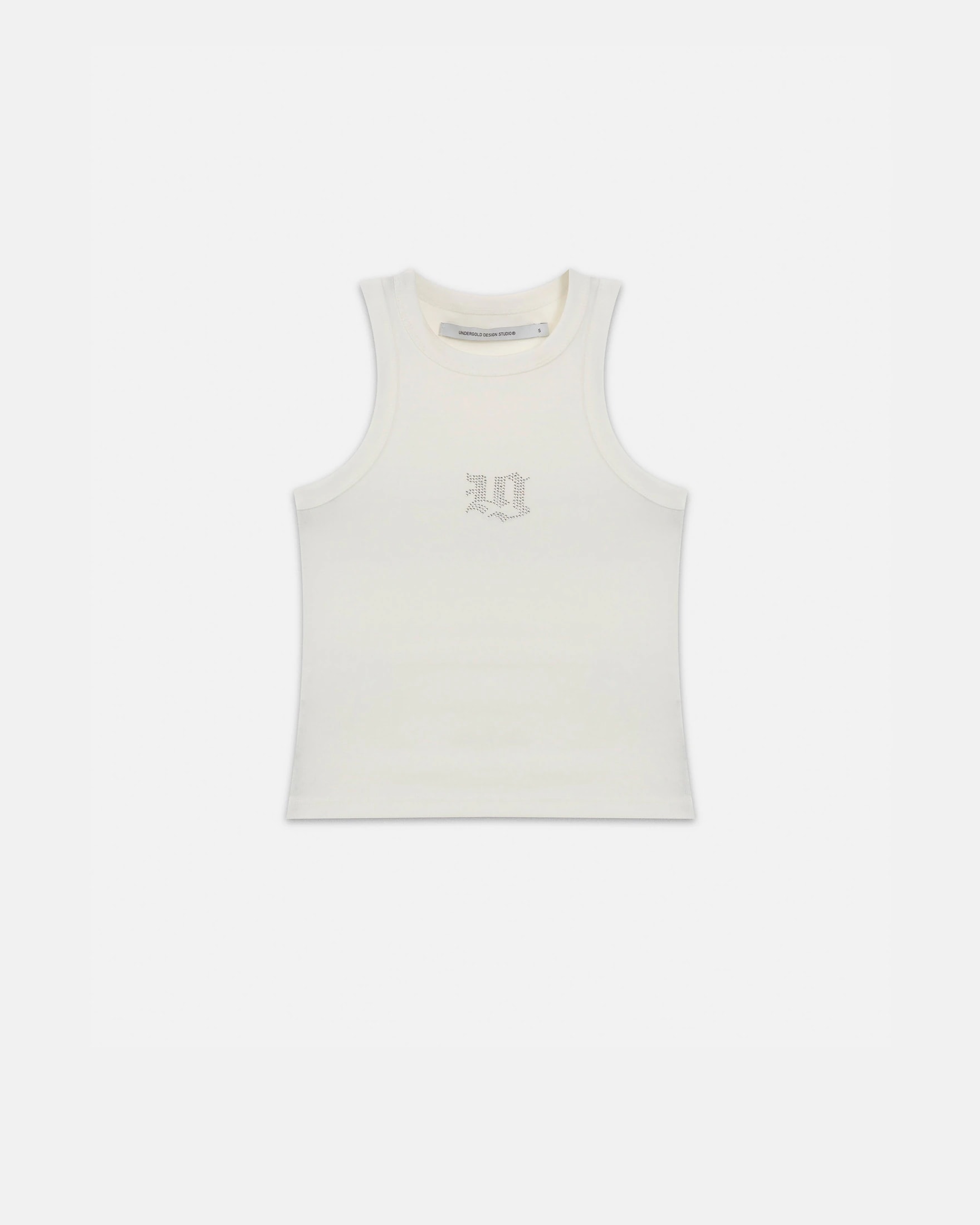 94' Gothic U Halter Tank Top White - imagen 1