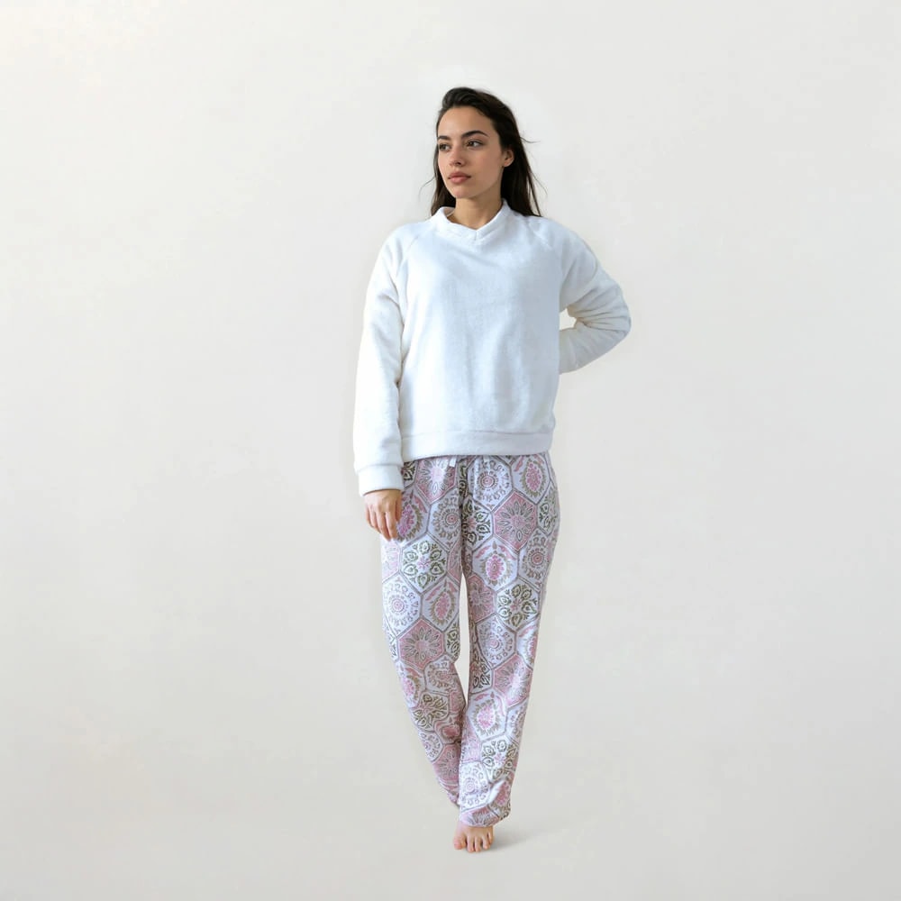 Conjunto de Pijama Pantalón Largo Jardines del Amanecer - imagen 1
