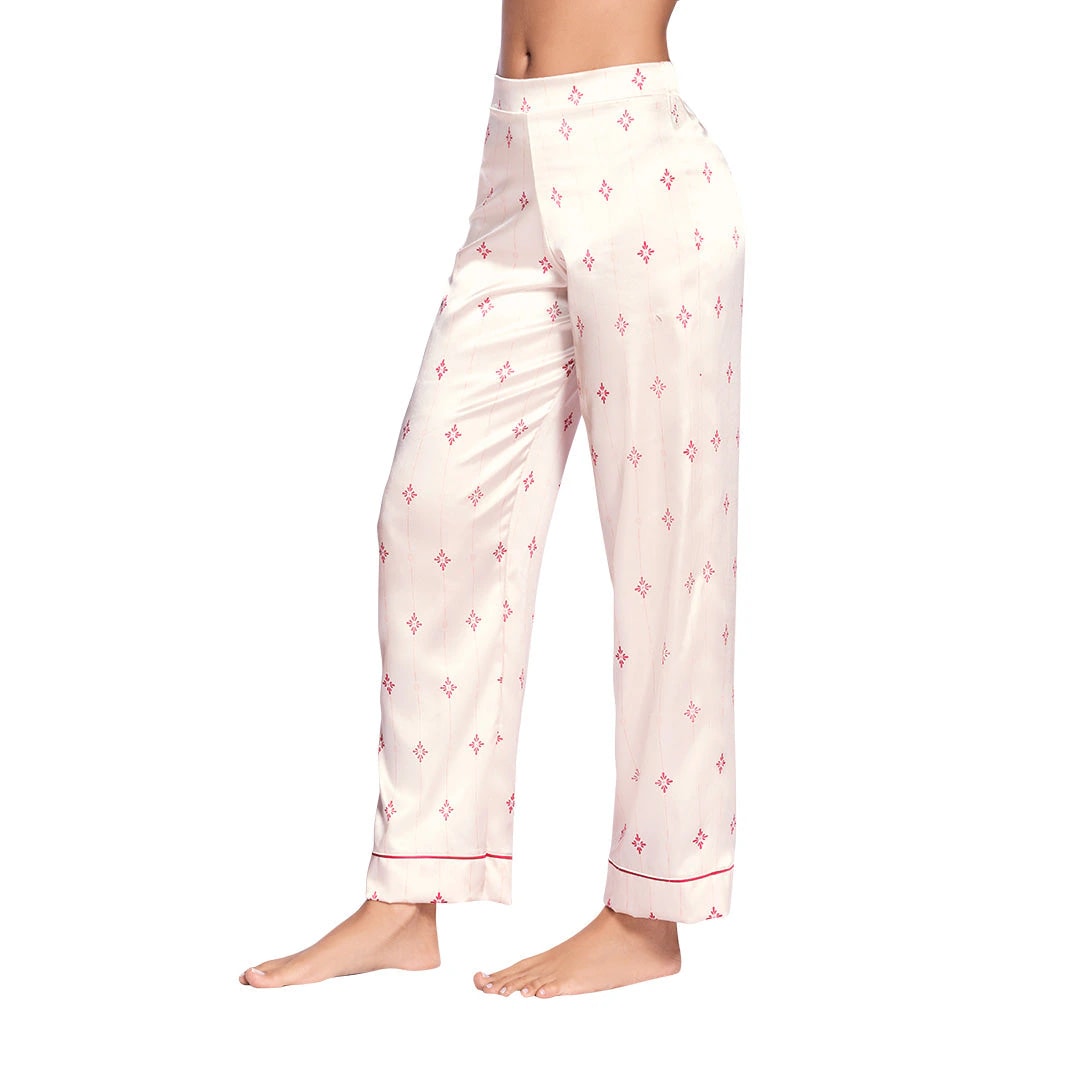 PANTALÓN DE PIJAMA ELABORADO EN SATÍN - imagen 1