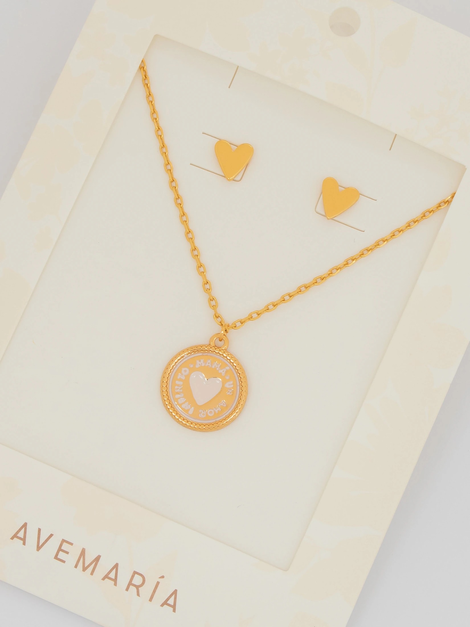 Collar Mamá Amor Infinito + Aretes - imagen 1