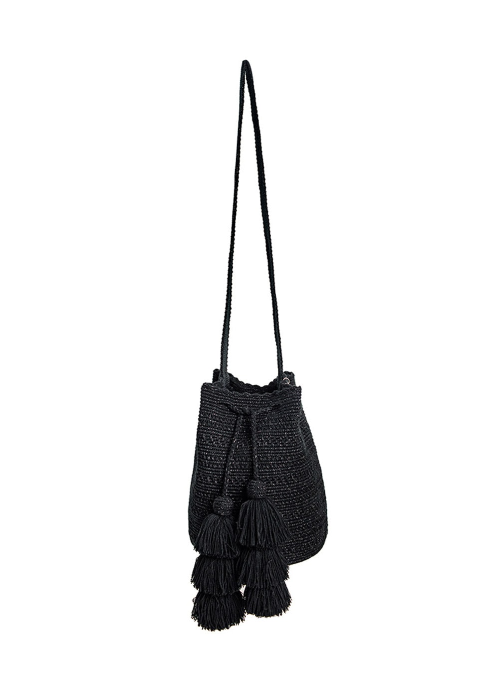 Mochila wayuu Shiiliwaiya Black - imagen 1