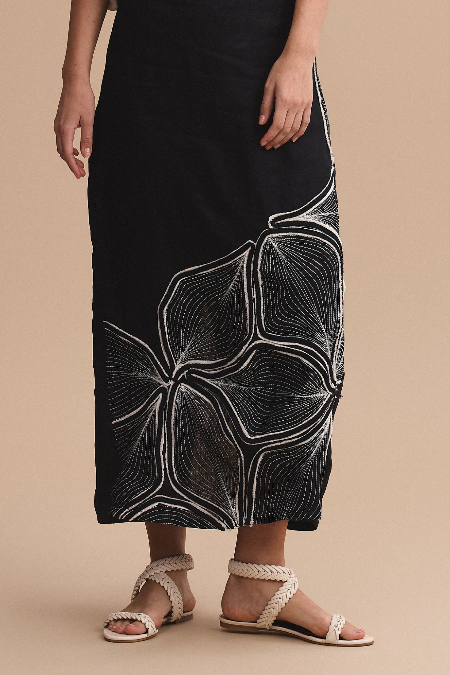 Falda pasiflora negro - imagen 1
