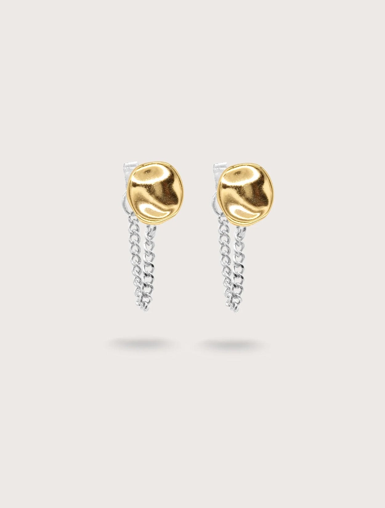 ARETES DE CADENA DUO ZOE - imagen 1