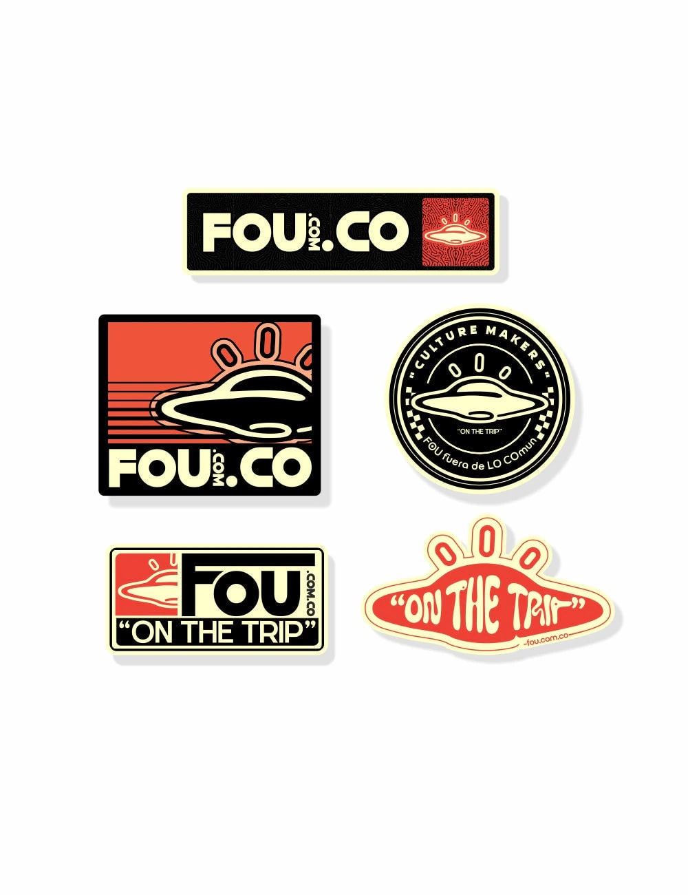 Pack Sticker X 5 Unidades de FOU - imagen 1