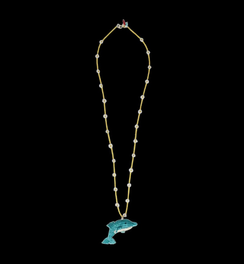 Collar Delfín Floral - imagen 1