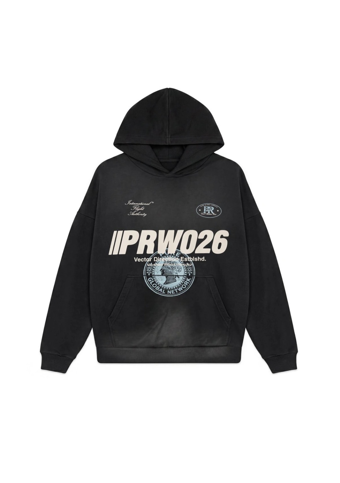 ACROSS THE LINES BLACK HOODIE - imagen 1