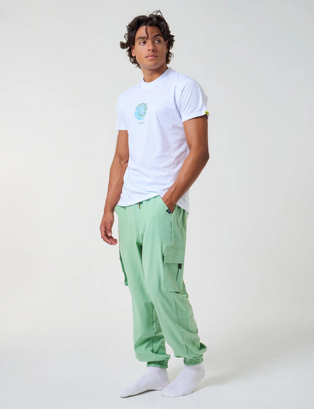 Pantalón Cargo Mycena verde menta Unisex - imagen 1