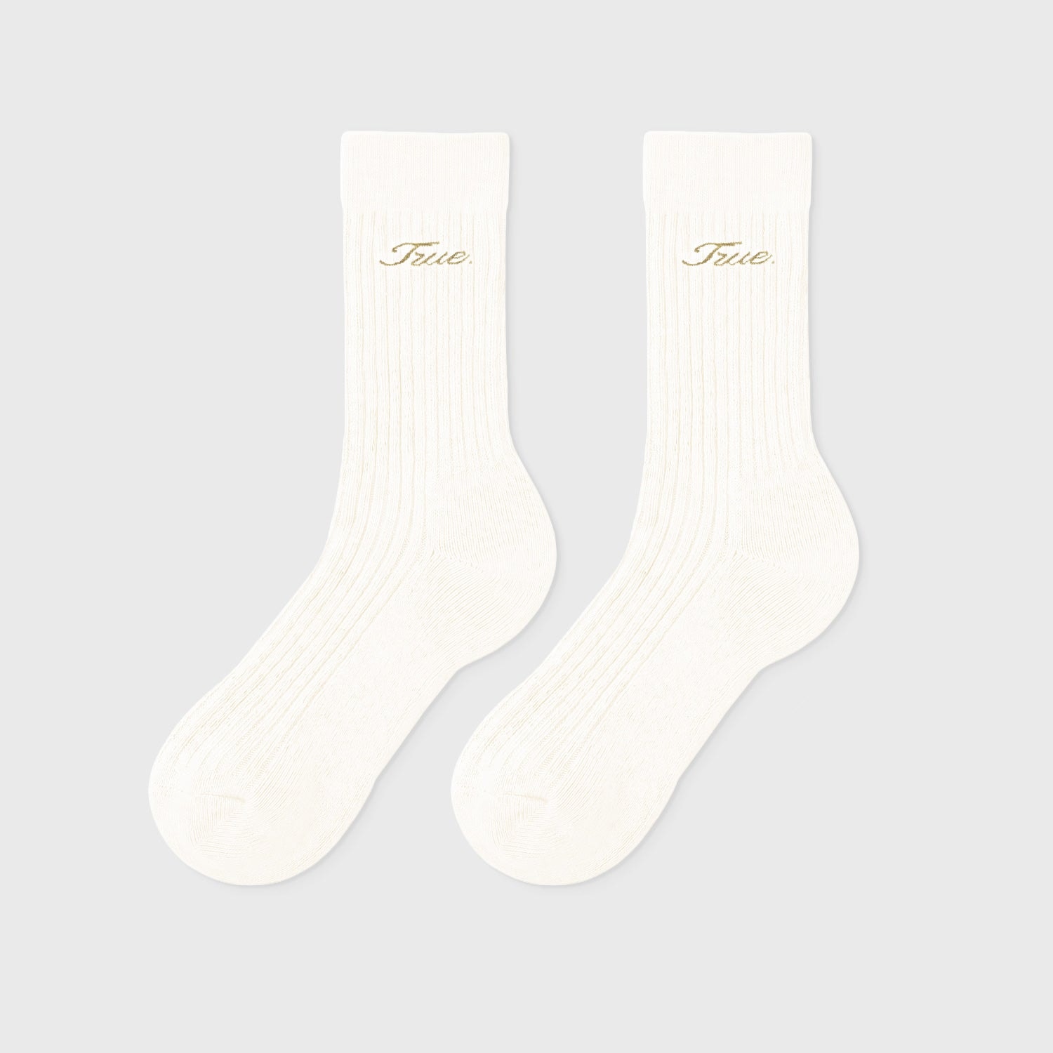 True Ribbed Socks - Cream - imagen 1