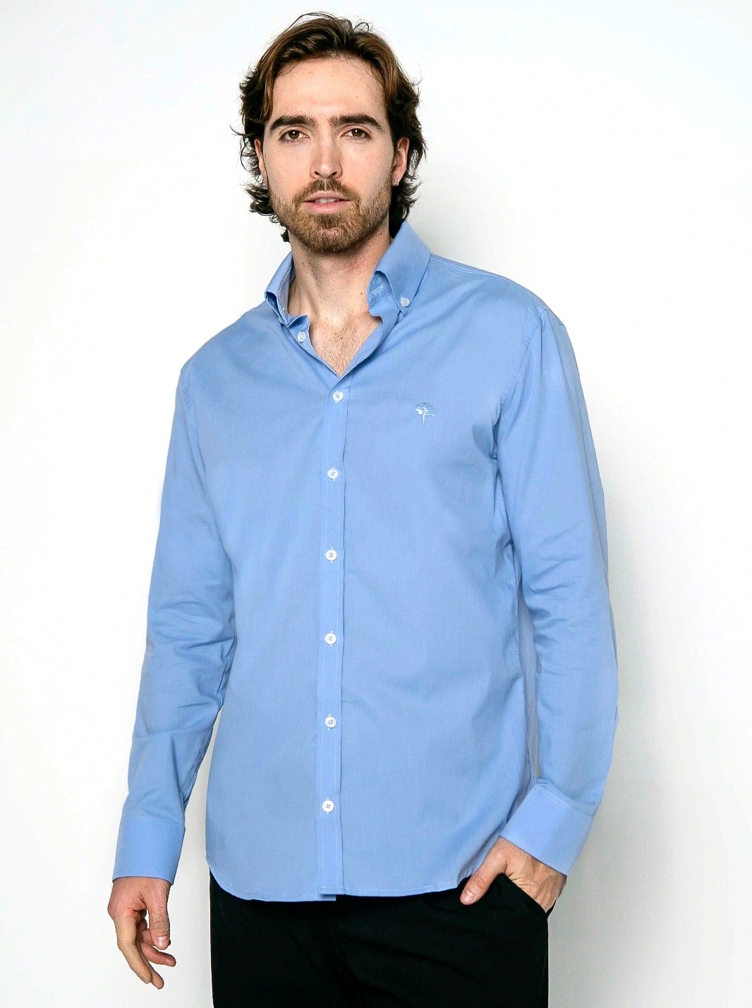 CAMISA PORTOFINO BORDADA | 100% ALGODÓN - imagen 1