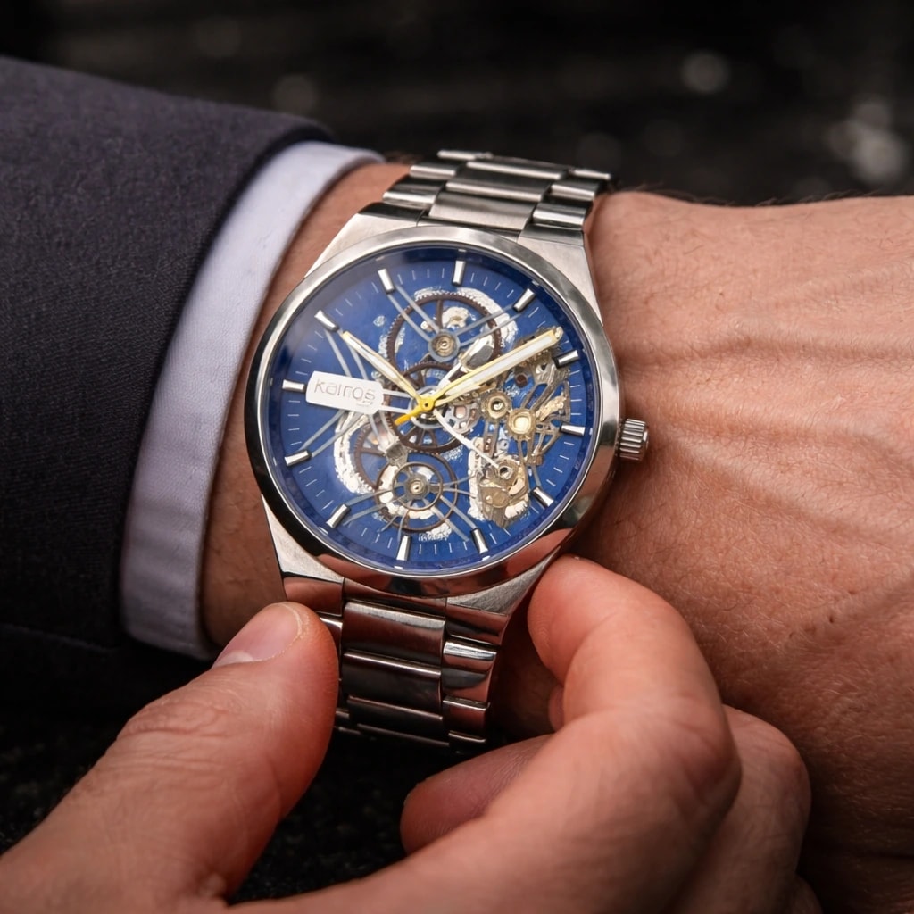 Reloj Kairos Plateado Automatic Style - imagen 1