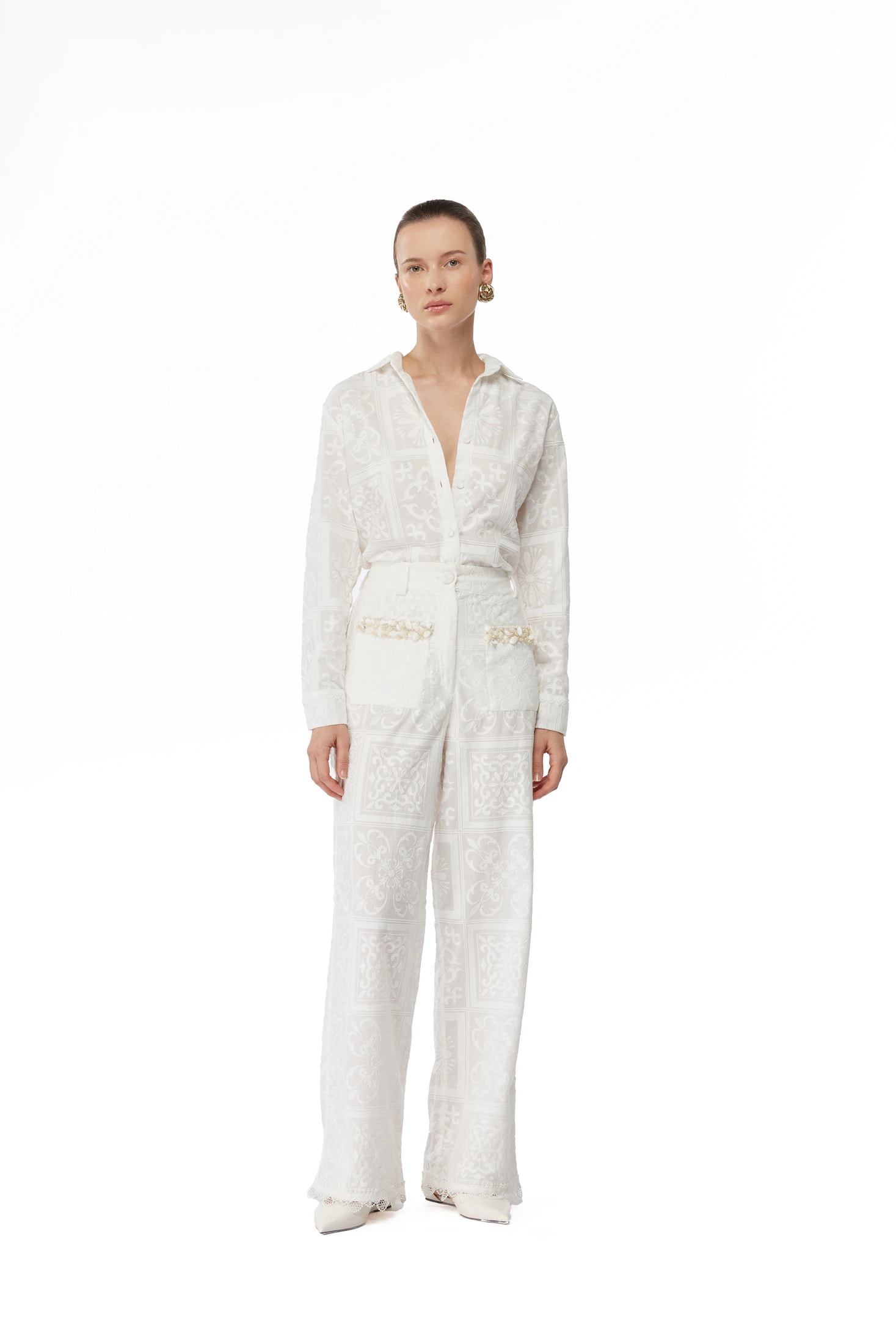 IVORA PANTS WHITE - imagen 1