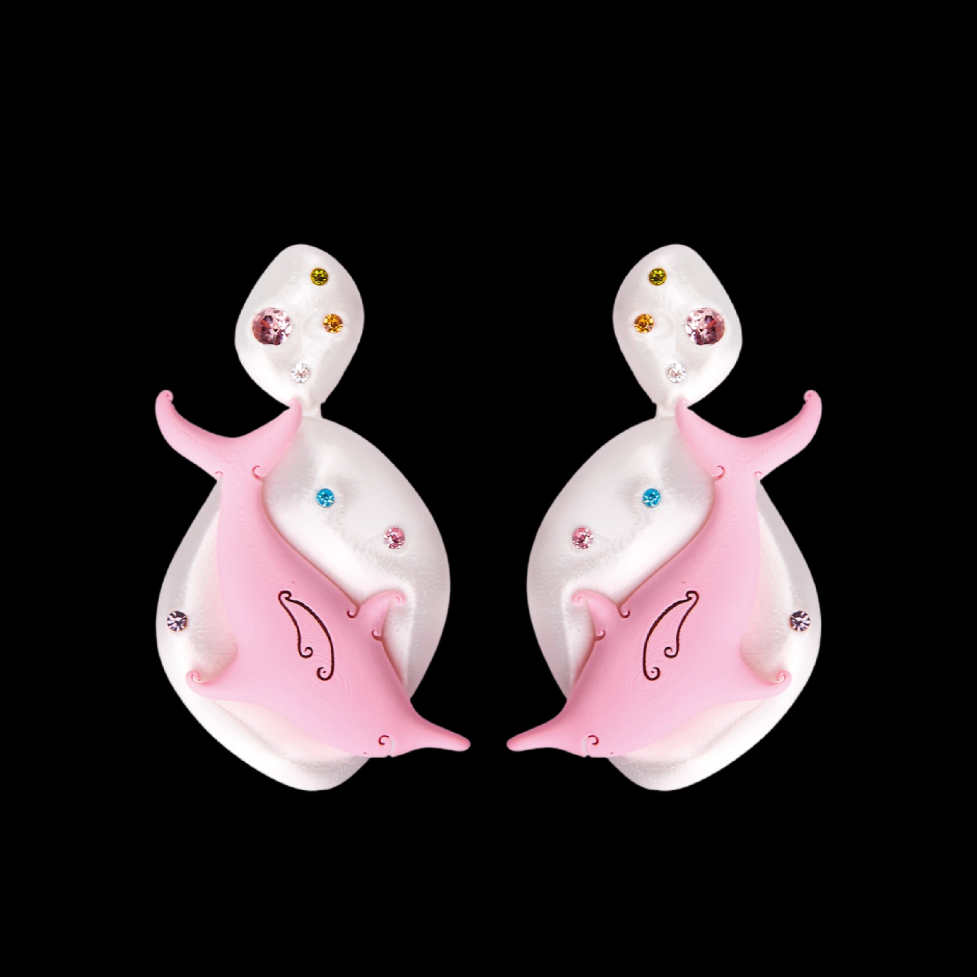 ARETES DOBLE DELFÍN - SIXXTA (Producto personalizado) - imagen 1