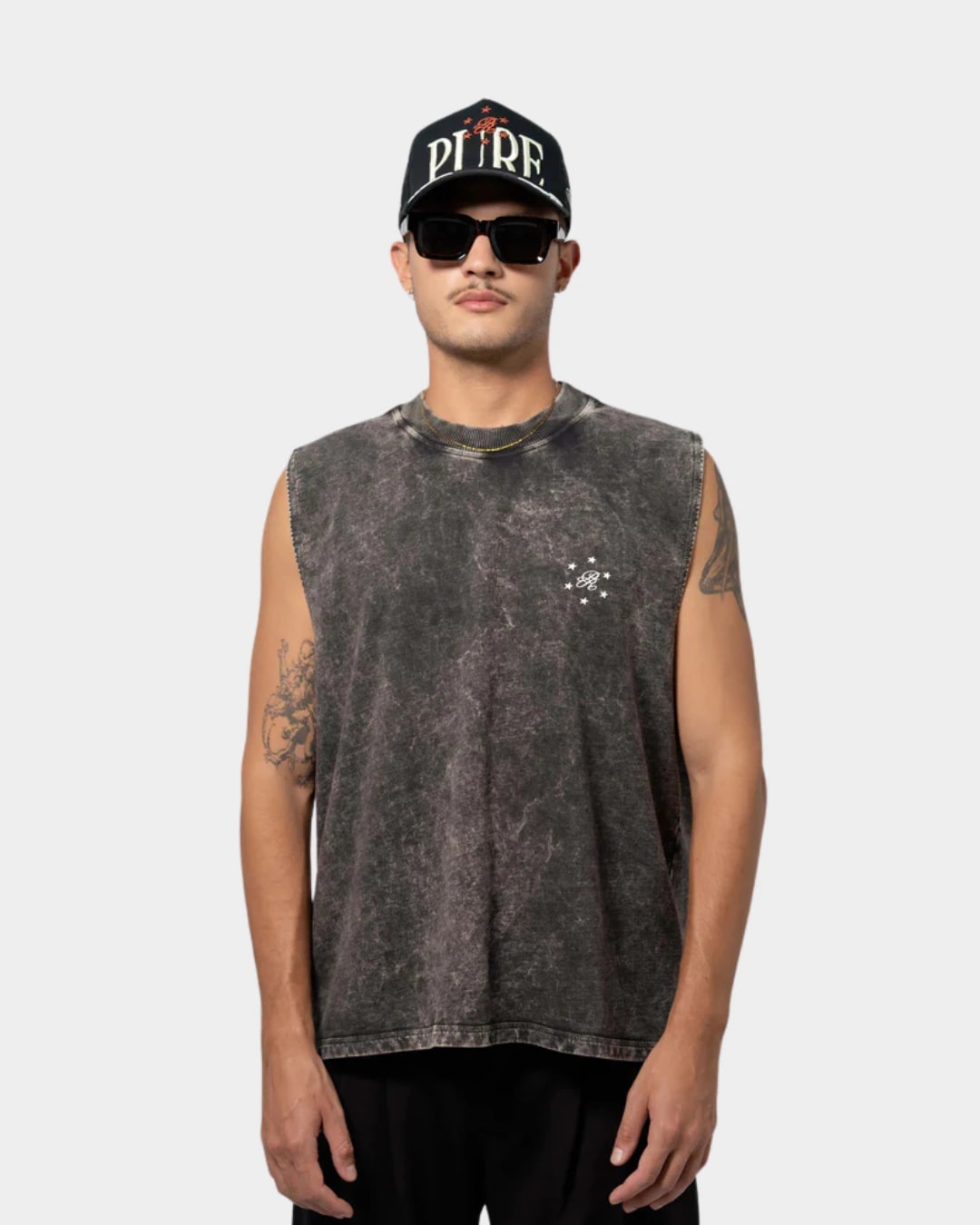 STILL HUNGRY WASHED GRAY TANK TOP - imagen 1