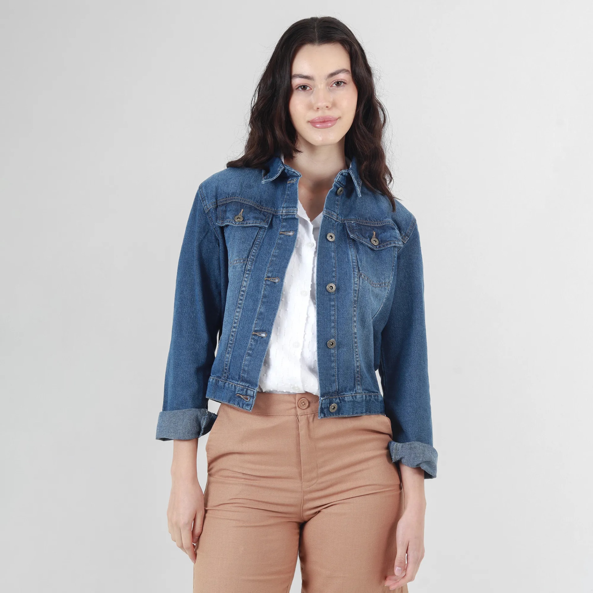 Chaqueta Denim Con Detalle - imagen 1