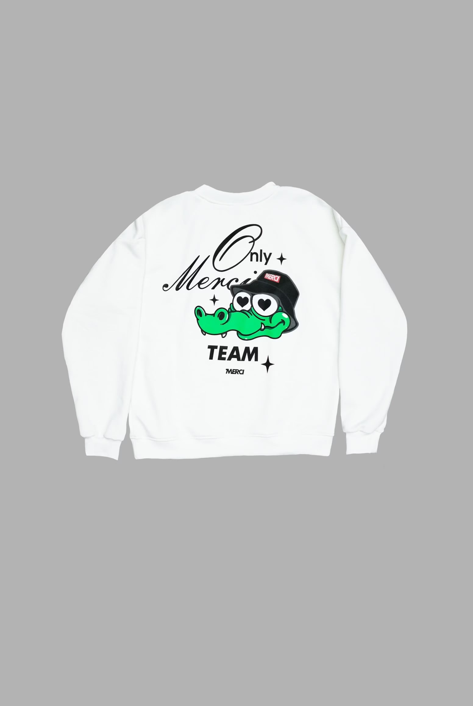 Hoodie blanco oversize - imagen 1