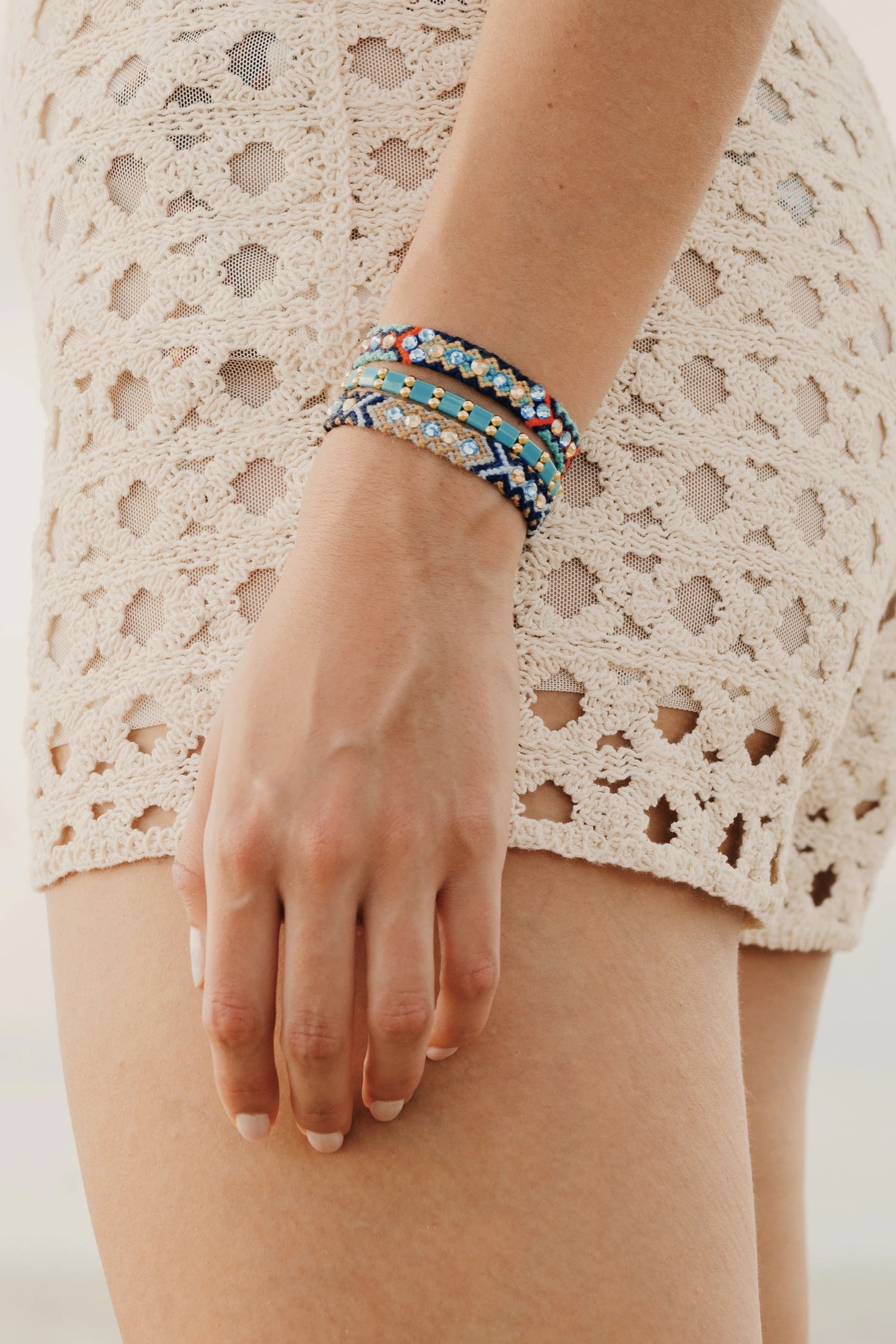 Beach Blue Wayuu Set | Ocean Escape Stack - imagen 1