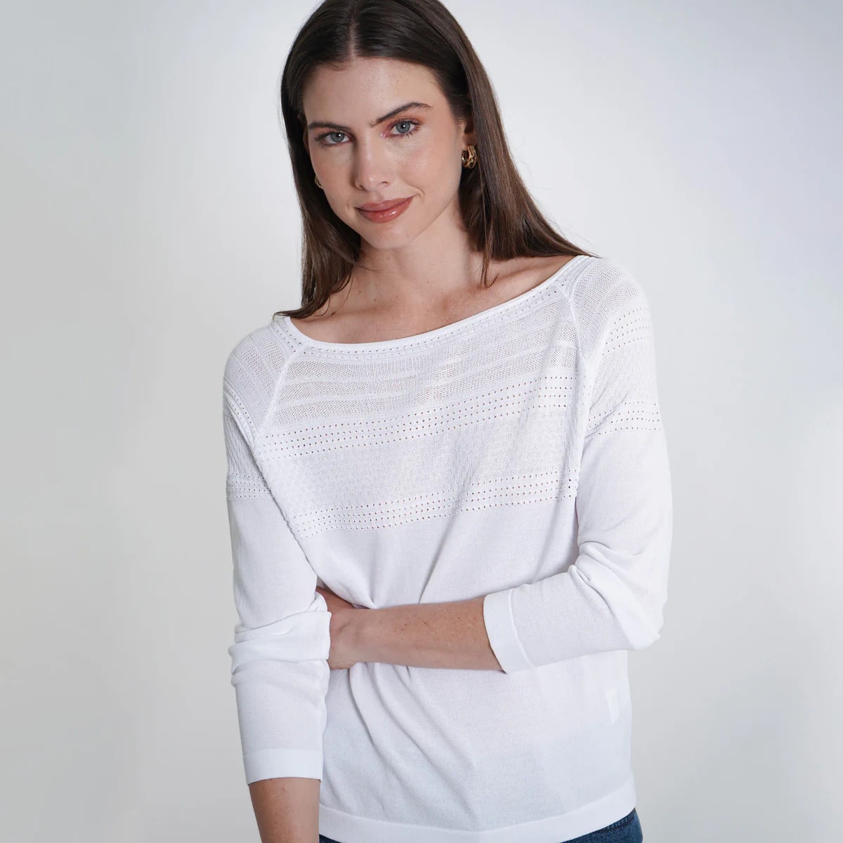 Sweater Cuello Redondo Manga Larga - imagen 1