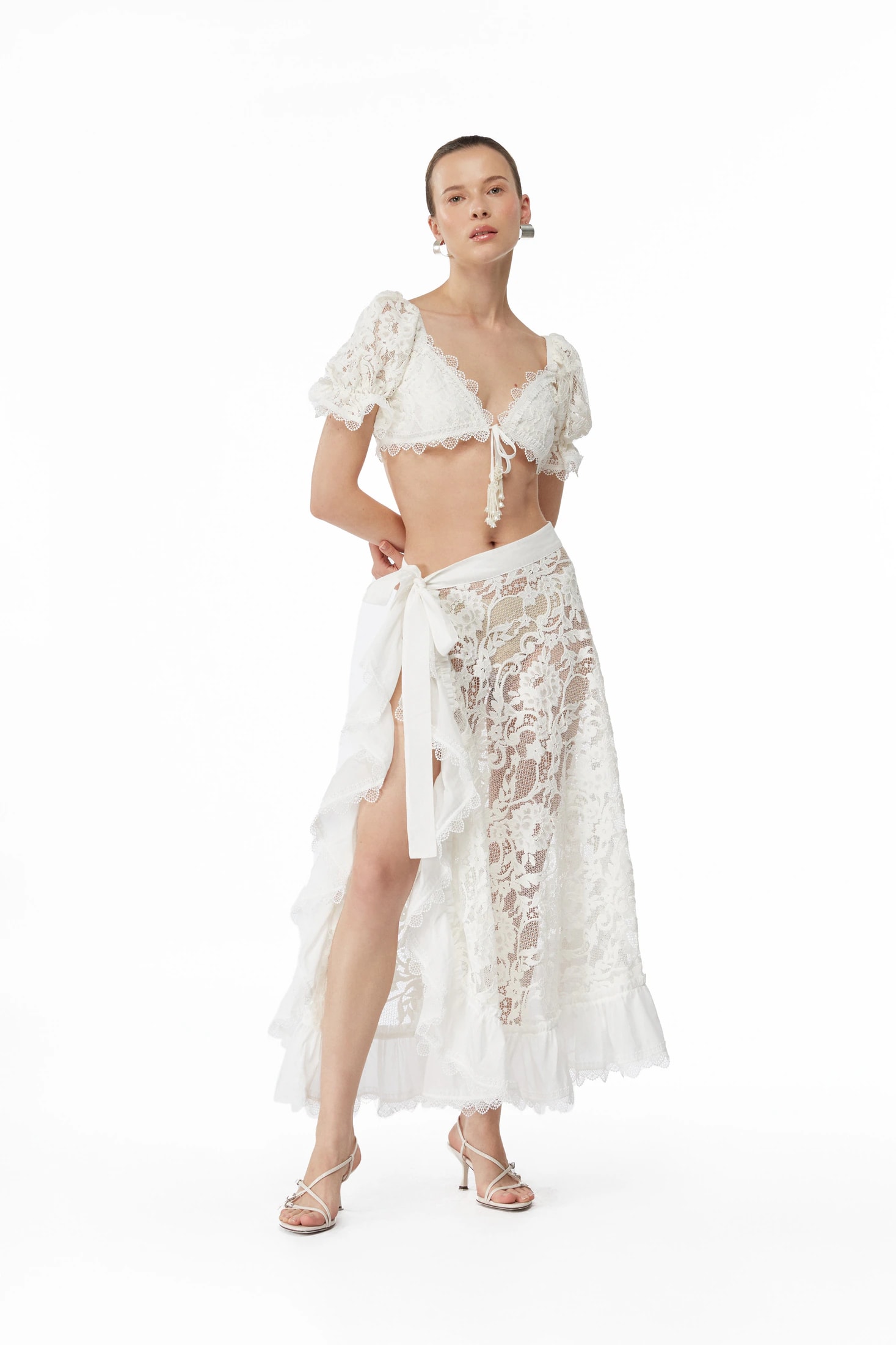 AVRIL MAXI SKIRT WHITE - imagen 1