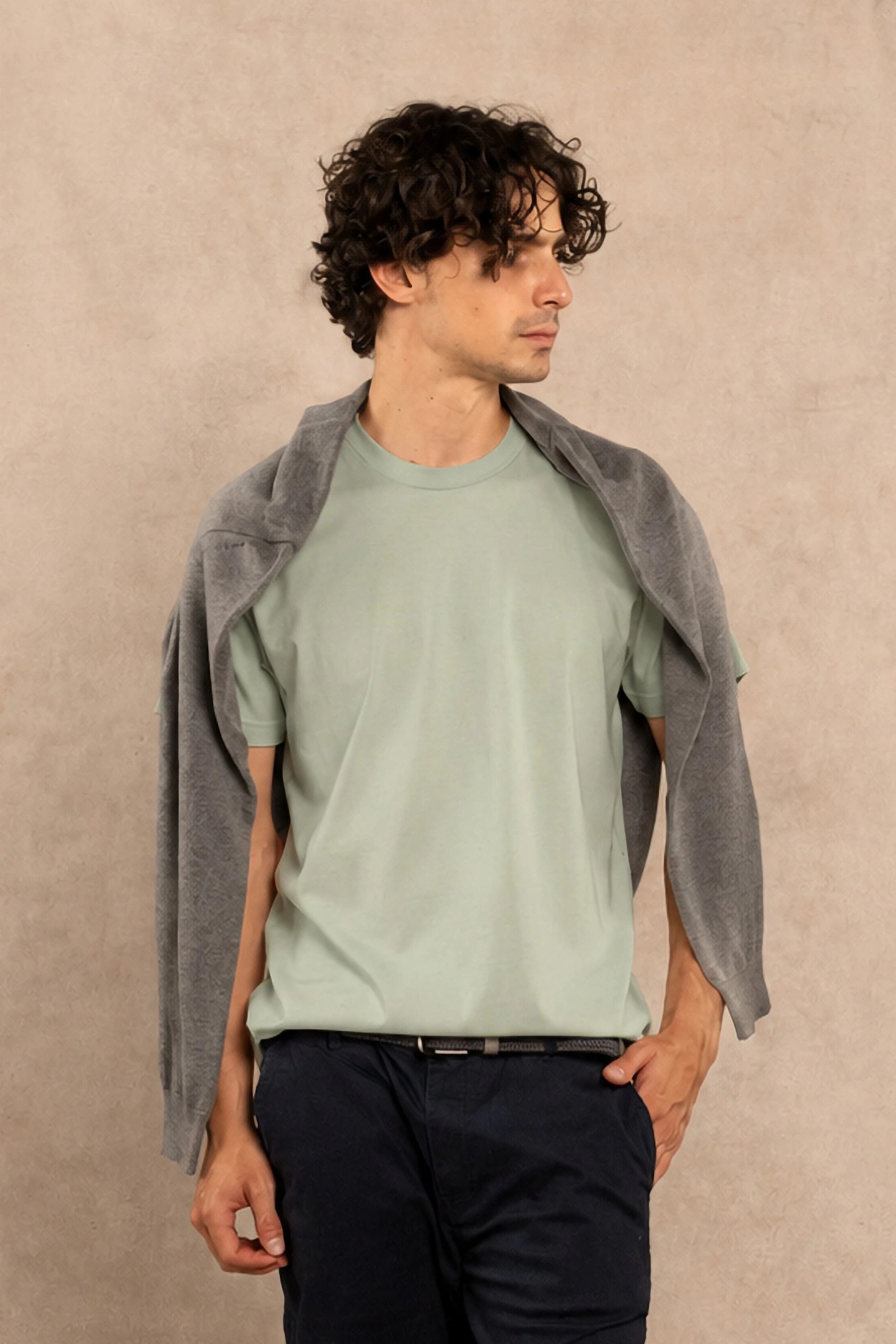 Camiseta Antimanchas Verde Matcha - Talla Regular - imagen 1