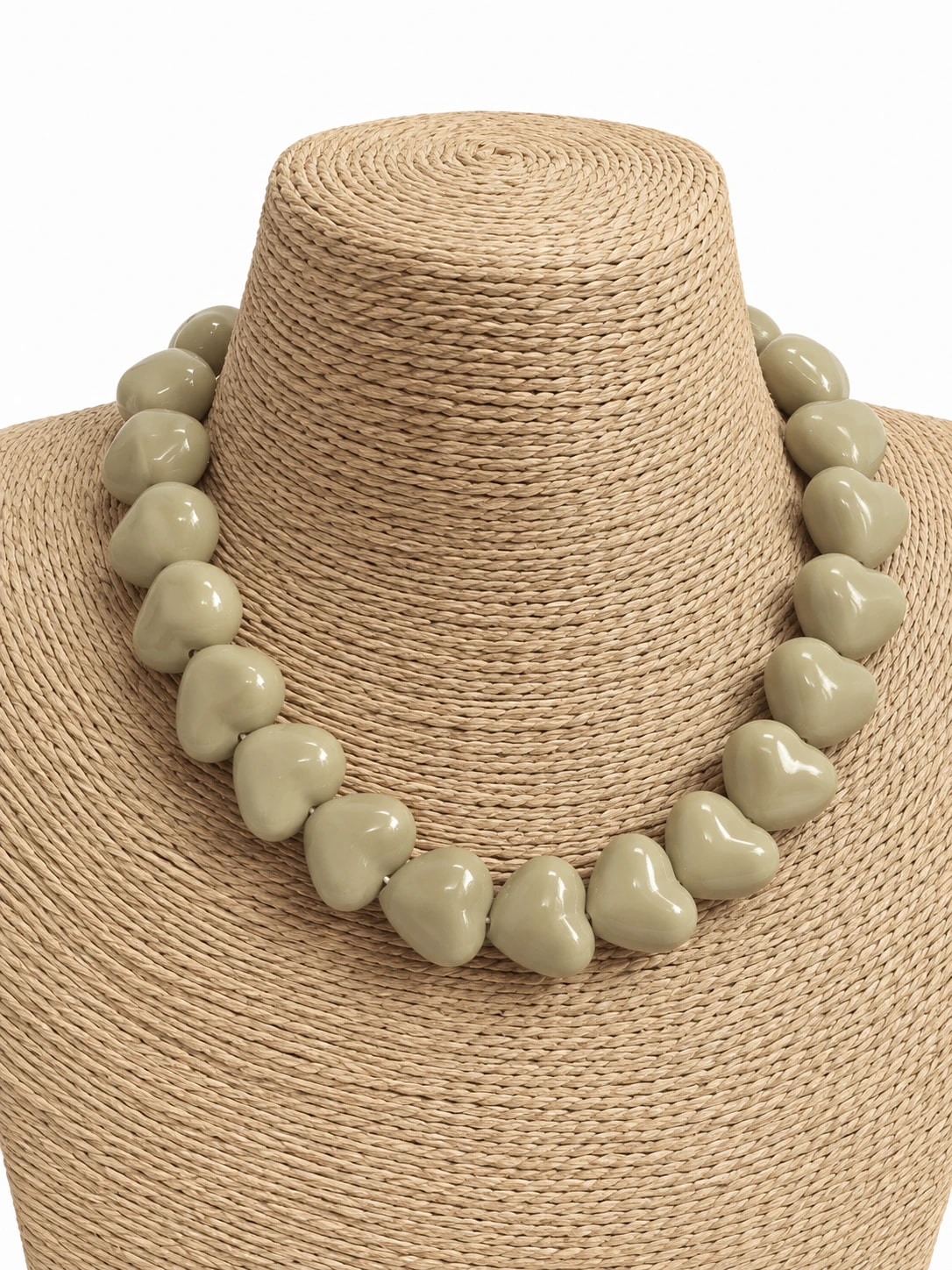 Collar Maxi Corazones Arena - imagen 1