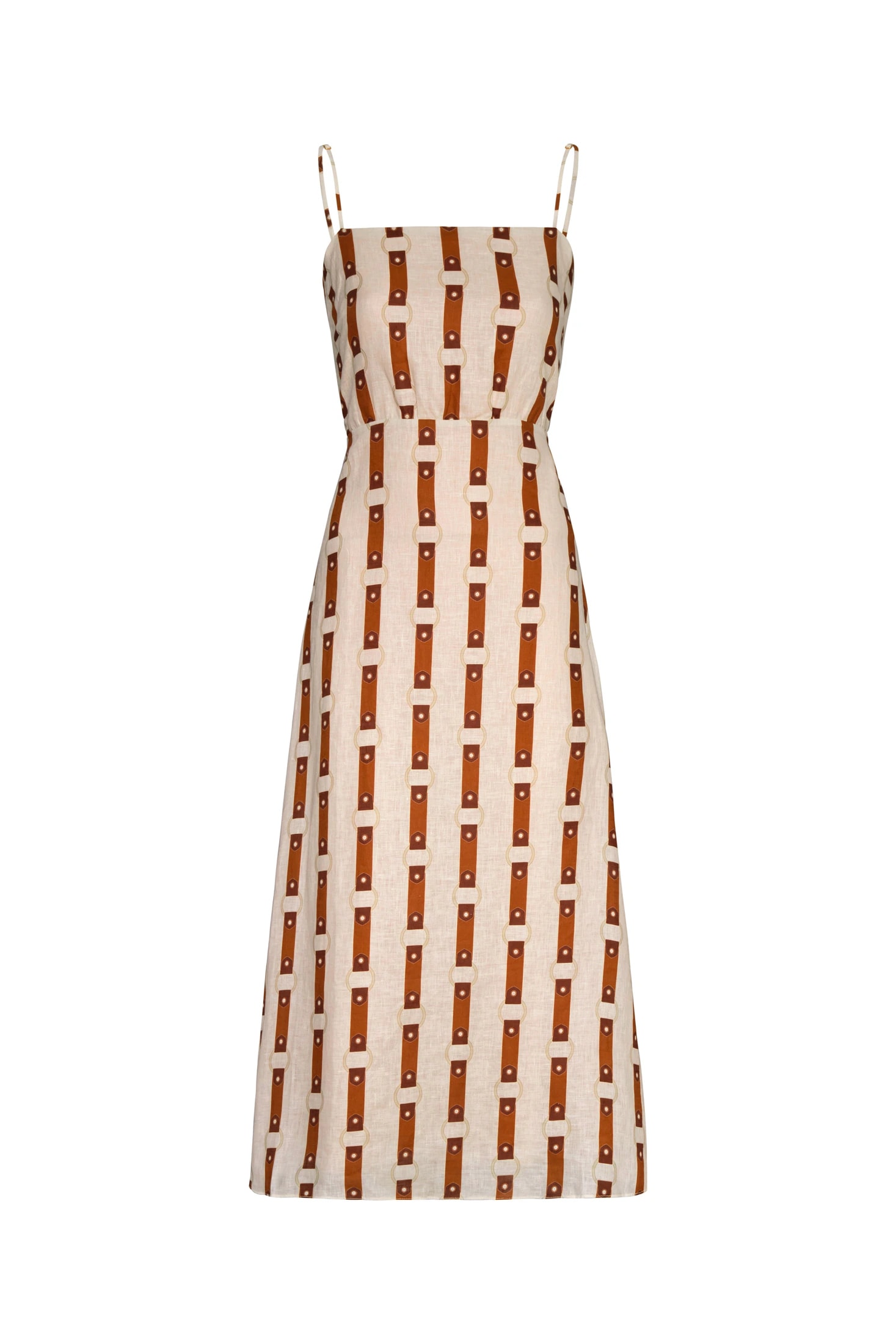 Nativa Linen Midi Dress / Horse Reins - imagen 1