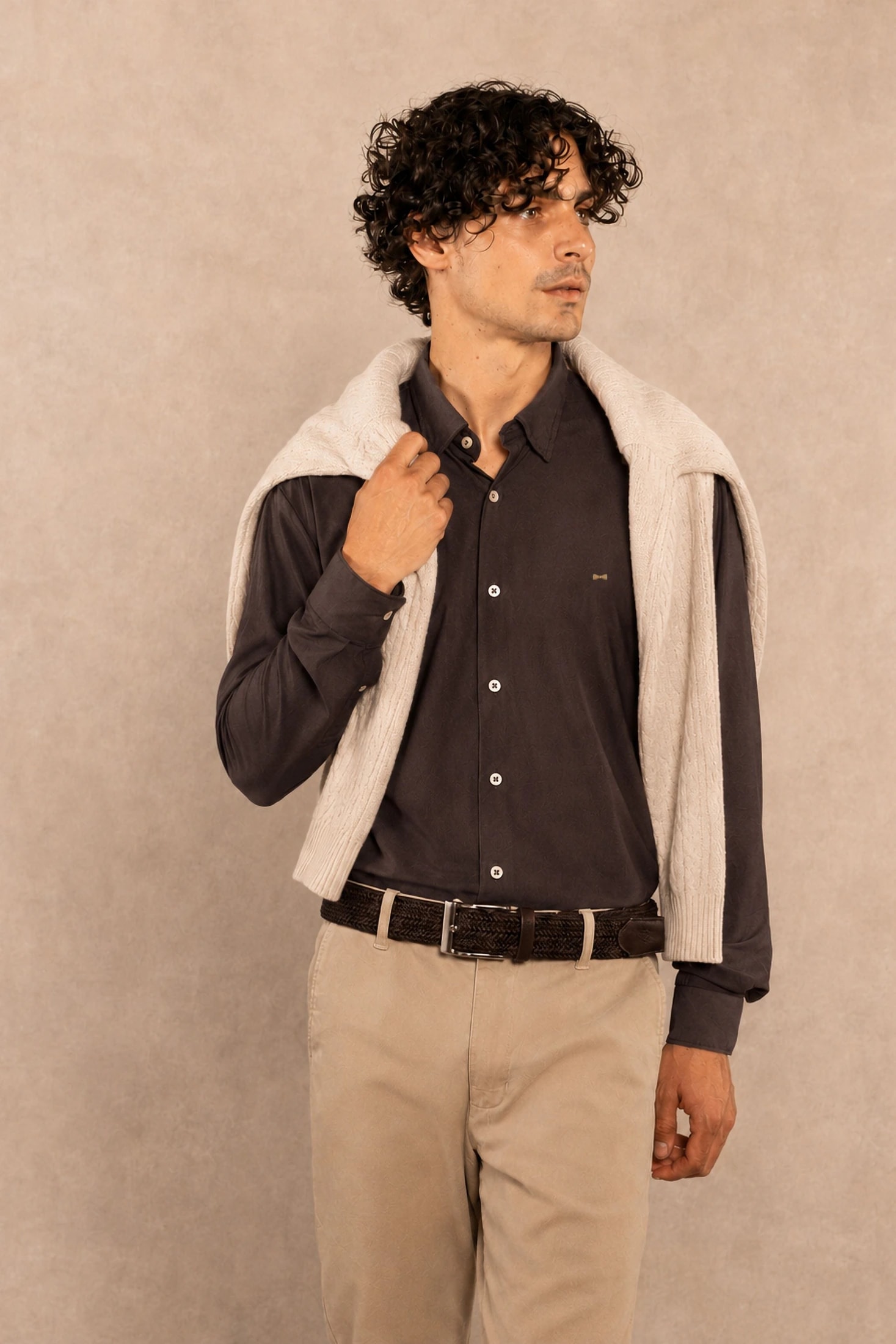 Camisa Performance Oxford Cafe - imagen 1