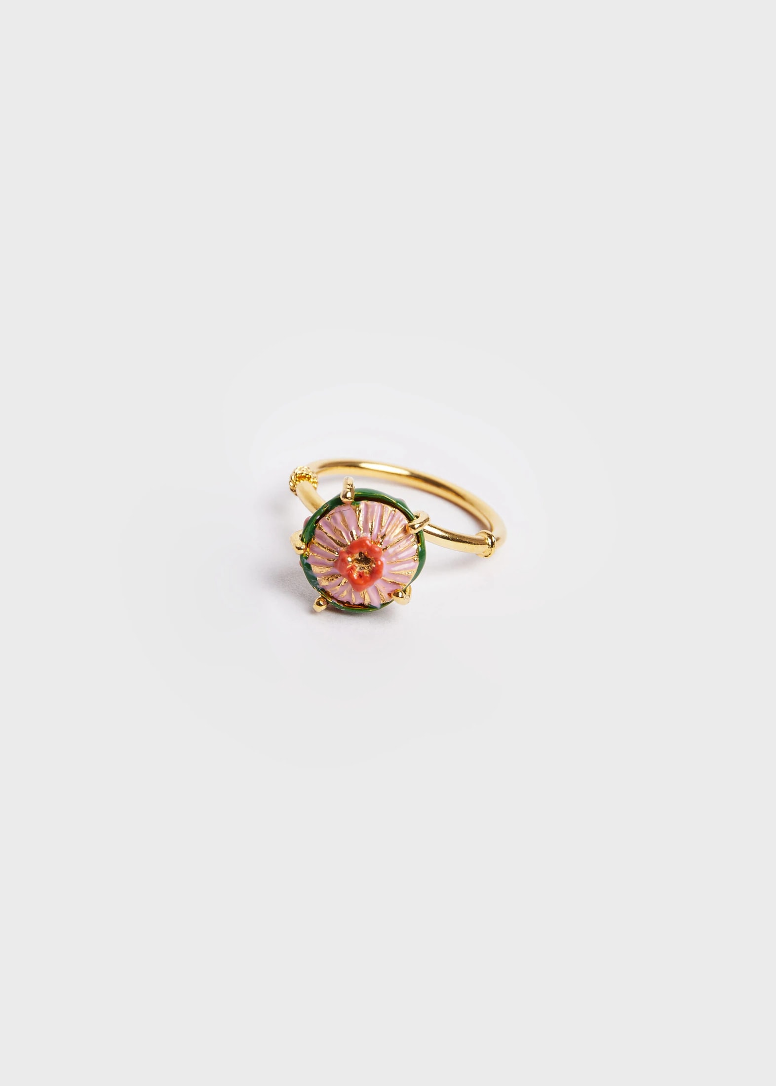 Anillo sombrerito mini verde lila - imagen 1