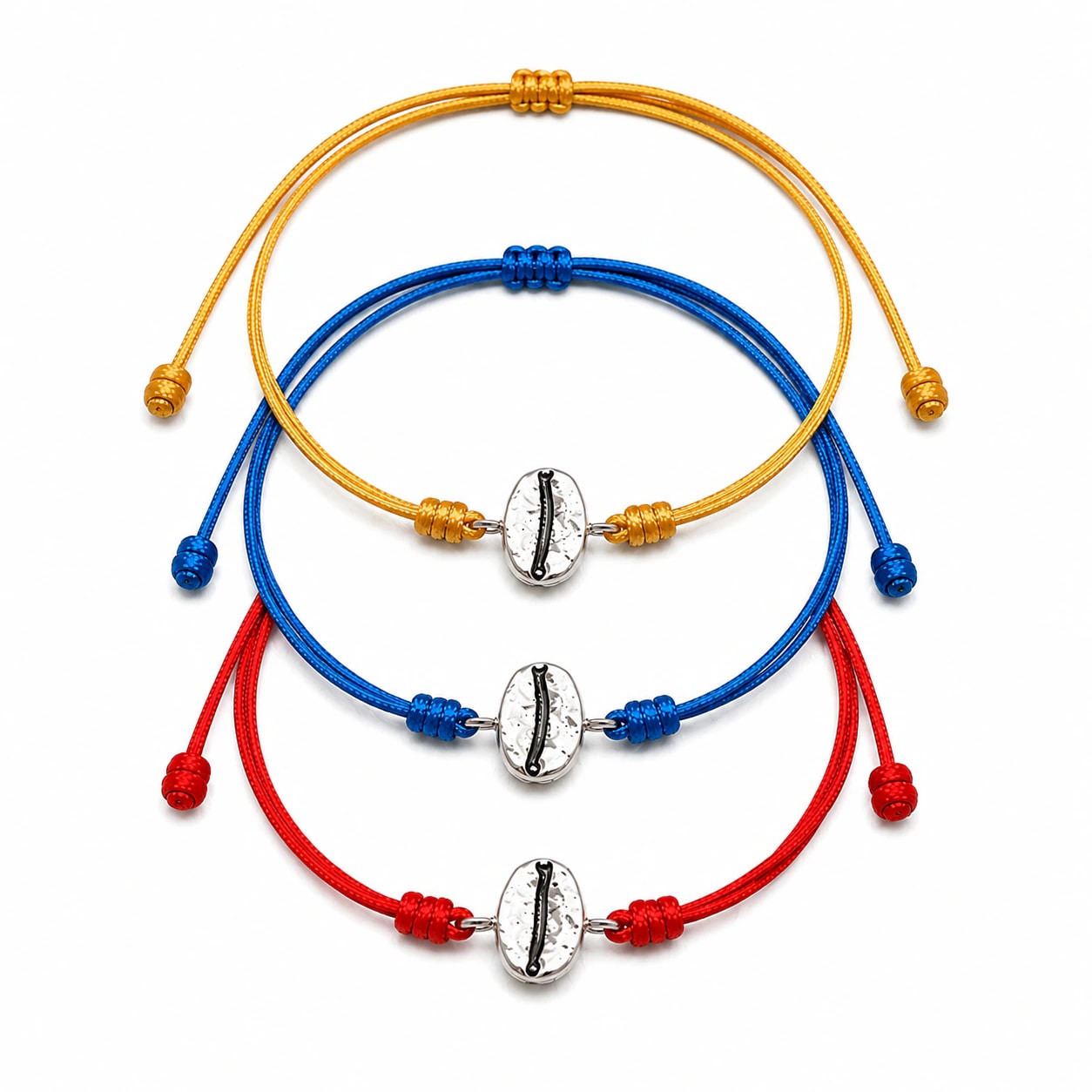 Pulsera grano de café Caturra en plata - Vamos cafeteros - imagen 1