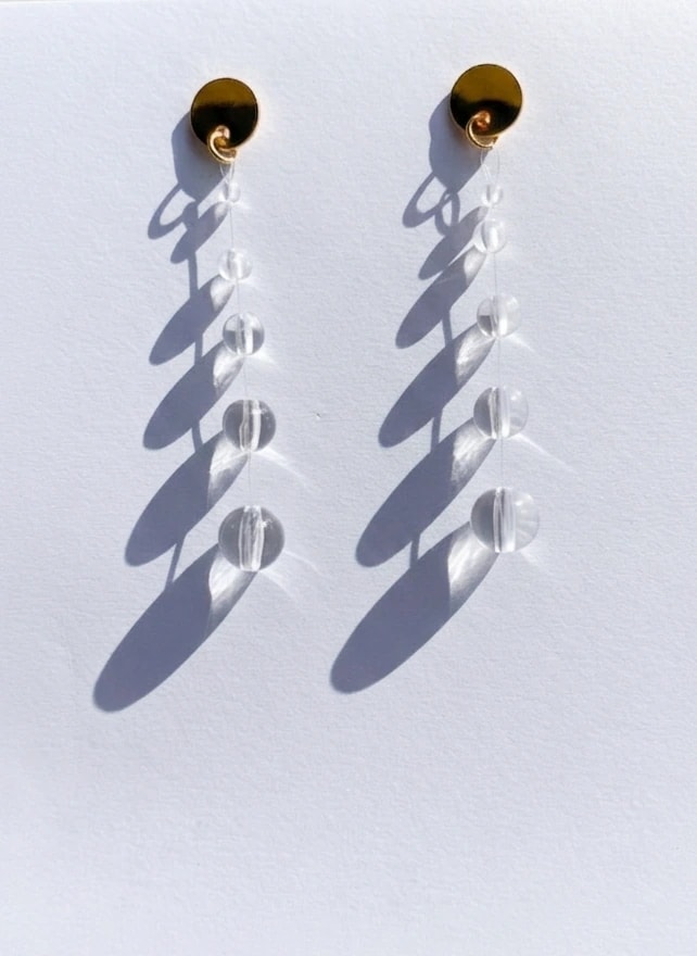LARGE TEARDROP EARRINGS - imagen 1
