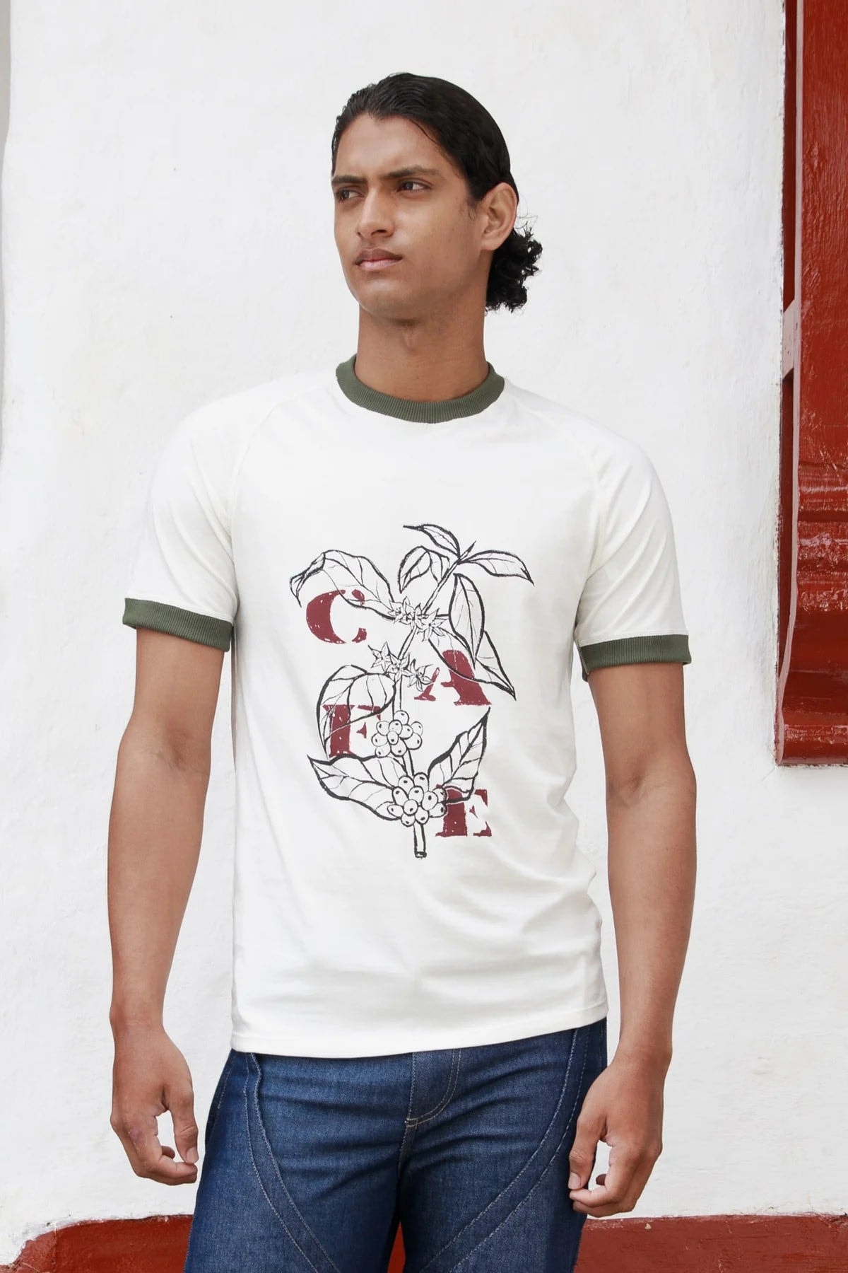 CAMISETA CAFÉ - imagen 1