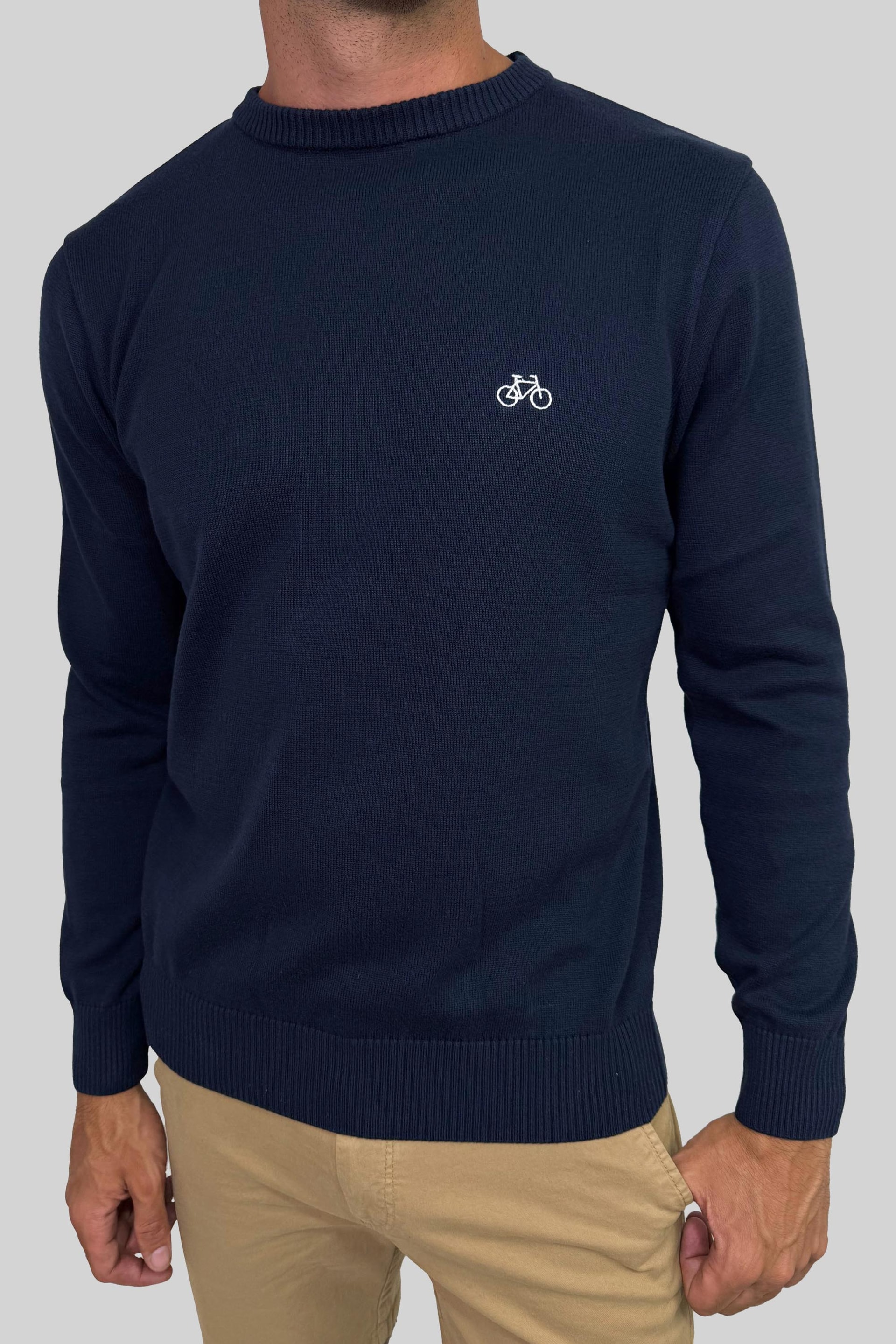 SACO CUELLO REDONDO NAVY - imagen 1