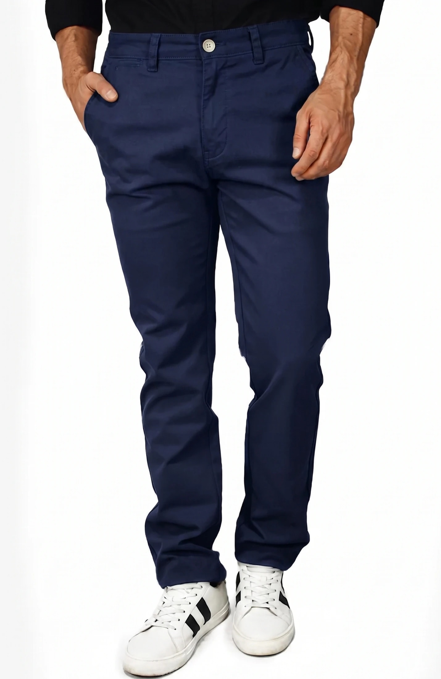 PANTALÓN DRILL AZUL OSCURO PARA HOMBRE - imagen 1